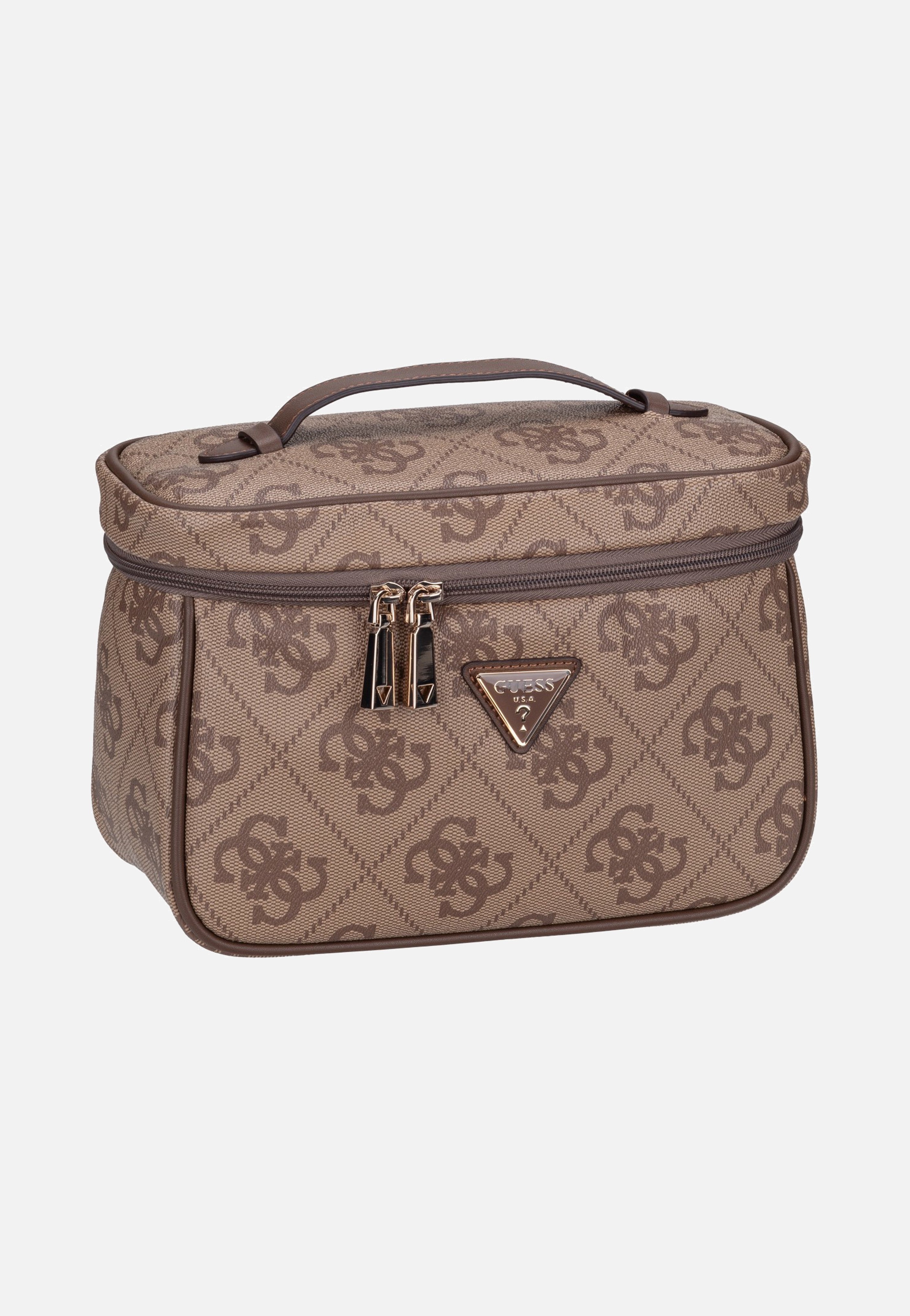 Guess Berta Train 88039 Latte Logo/Brown Toiletry Bag