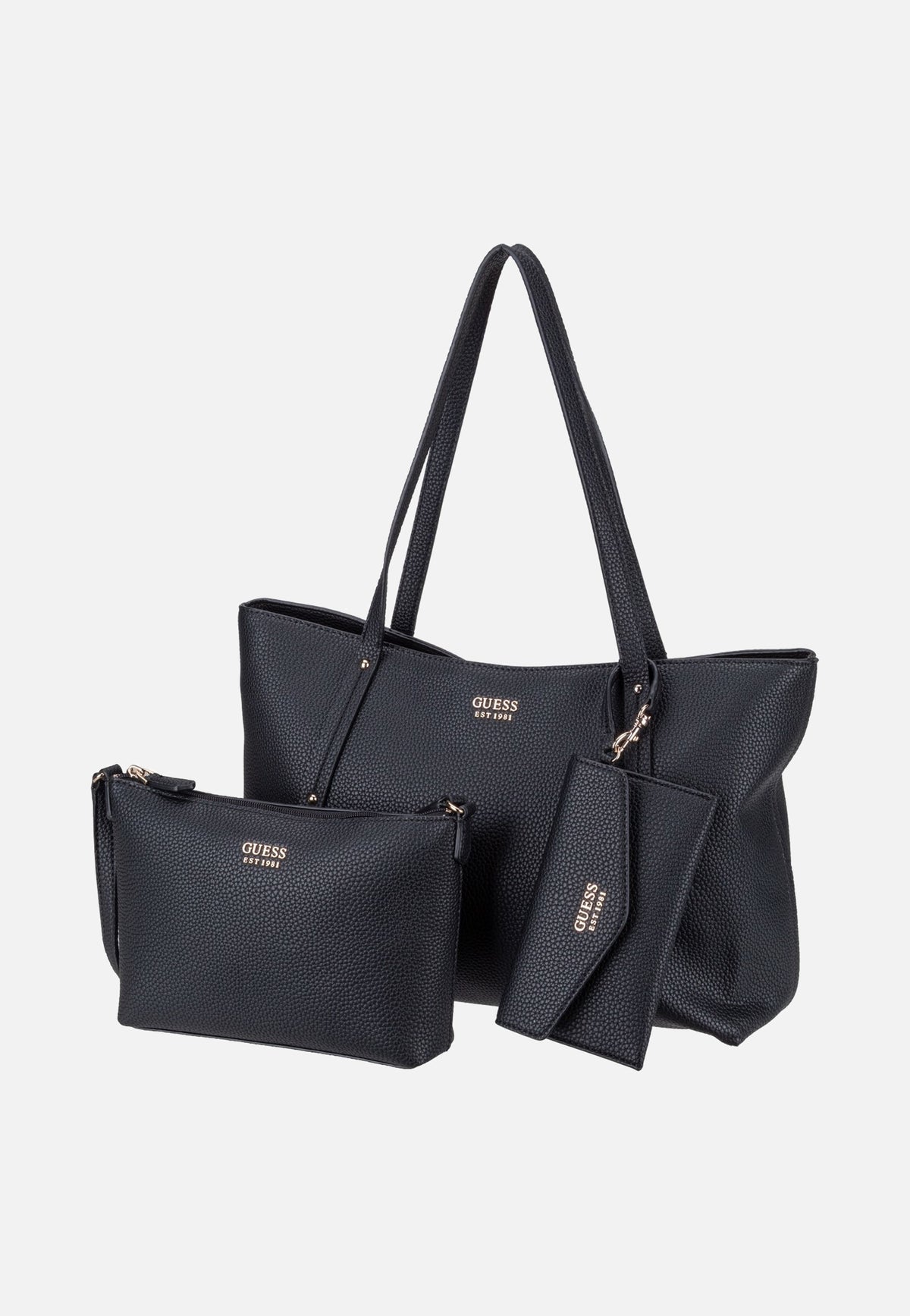 Guess Brenton Top Zip 48240 Black Shopper