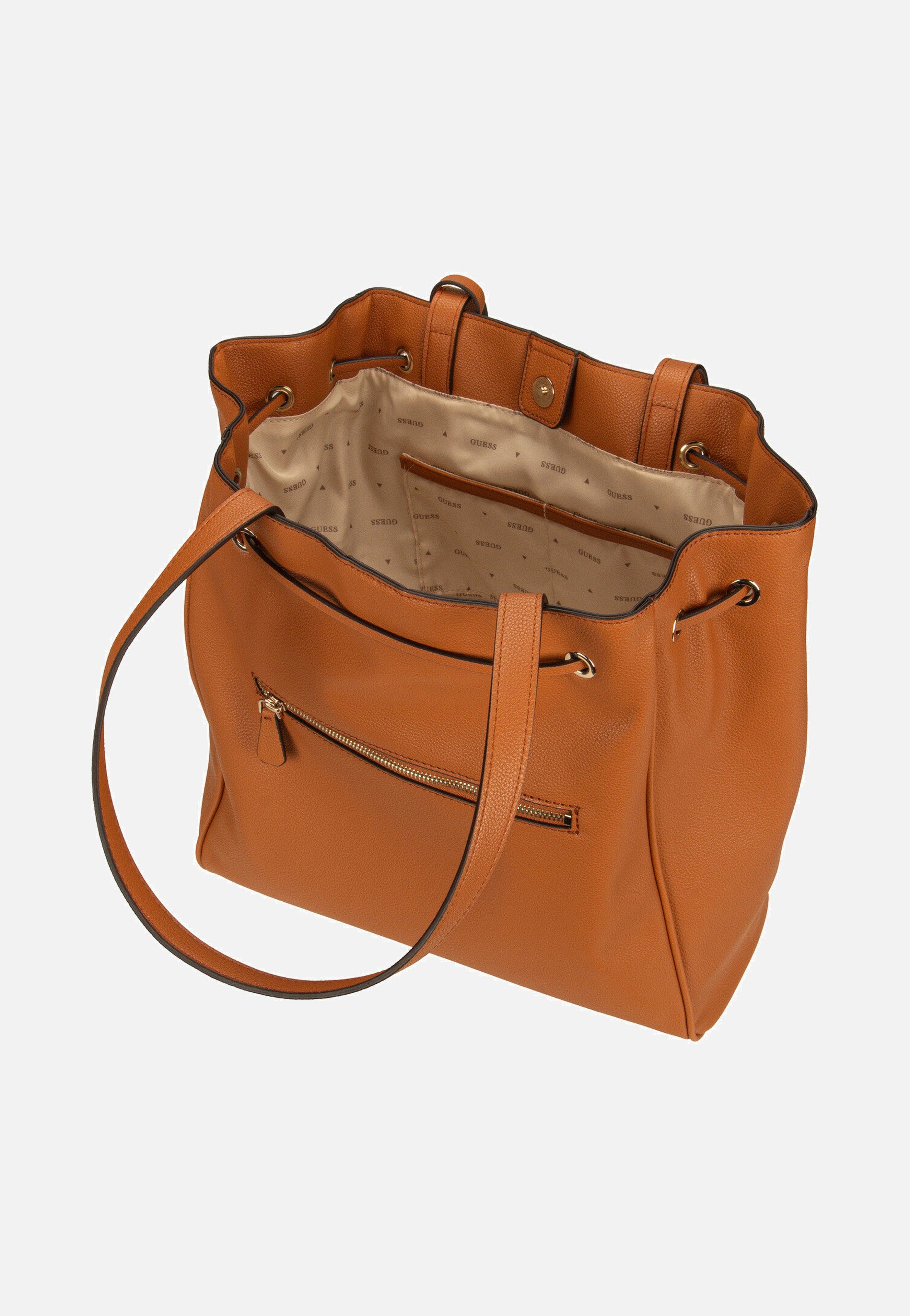 Guess - Calebra Drawstring TO 36230 Cognac - Shopper | Neutral-Image