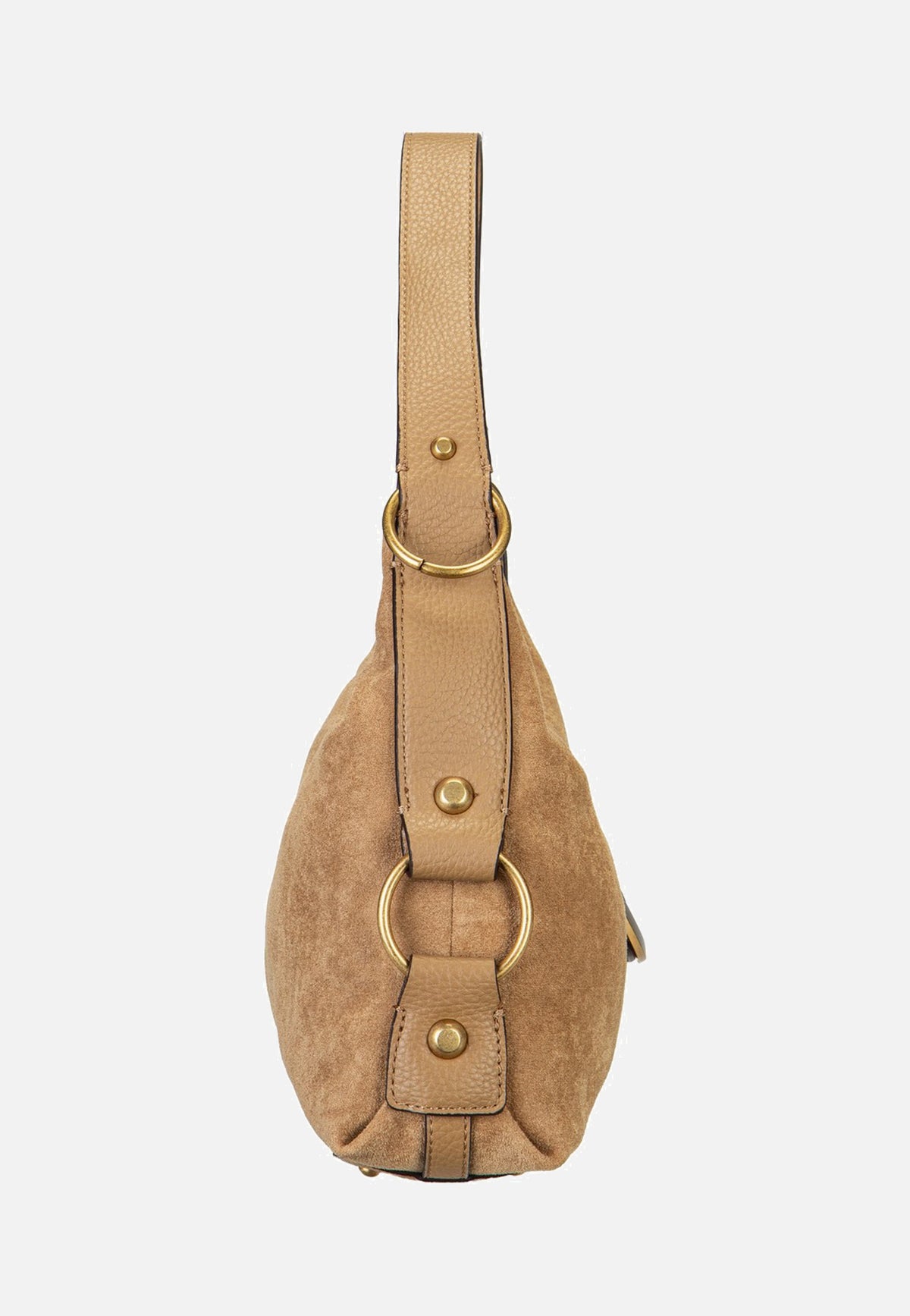 Guess Camden Shoulder Suede 8180 Tan Bolso de hombro