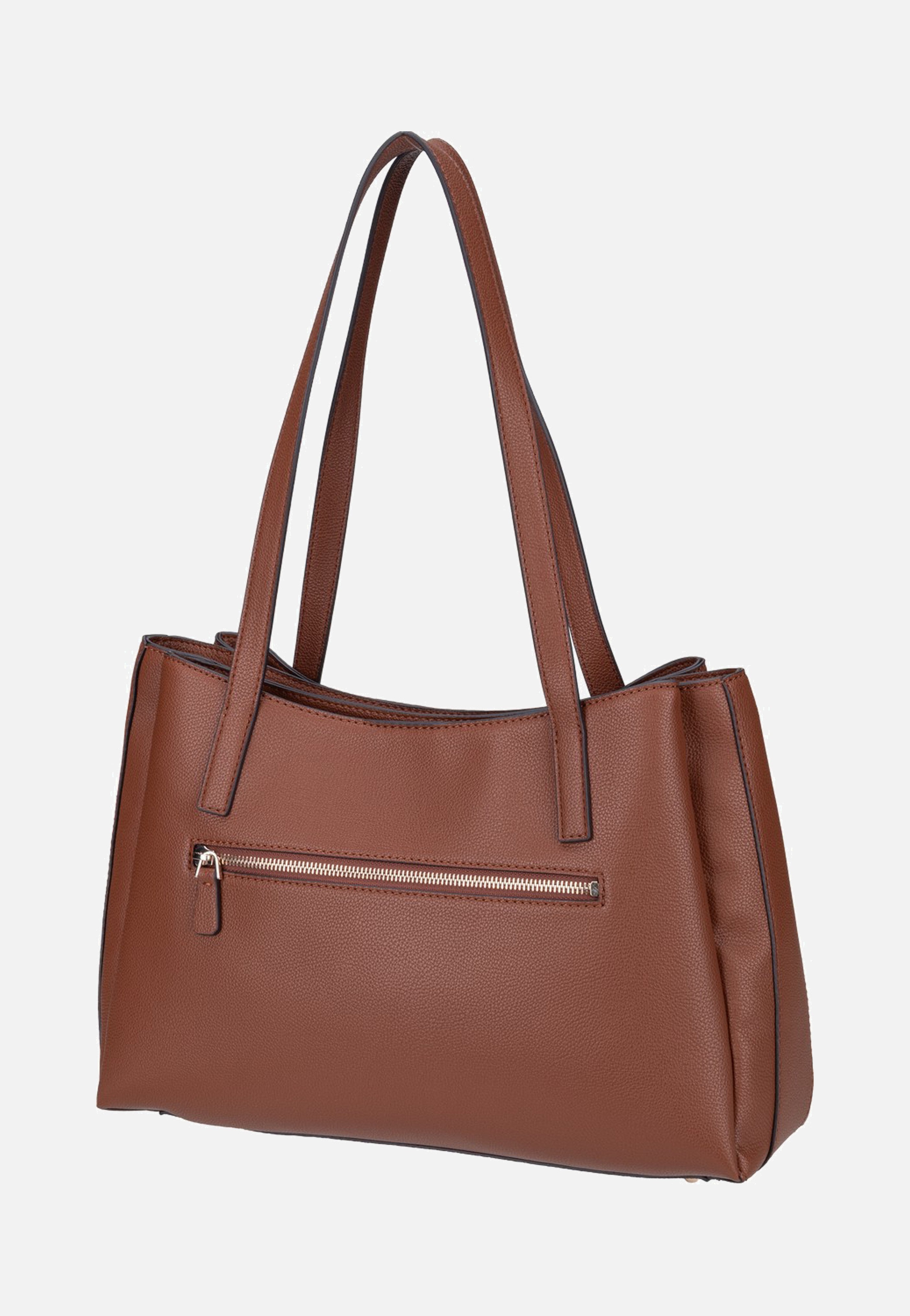 Guess Camelia 3 Comp 42230 Cognac Shoulder Bag