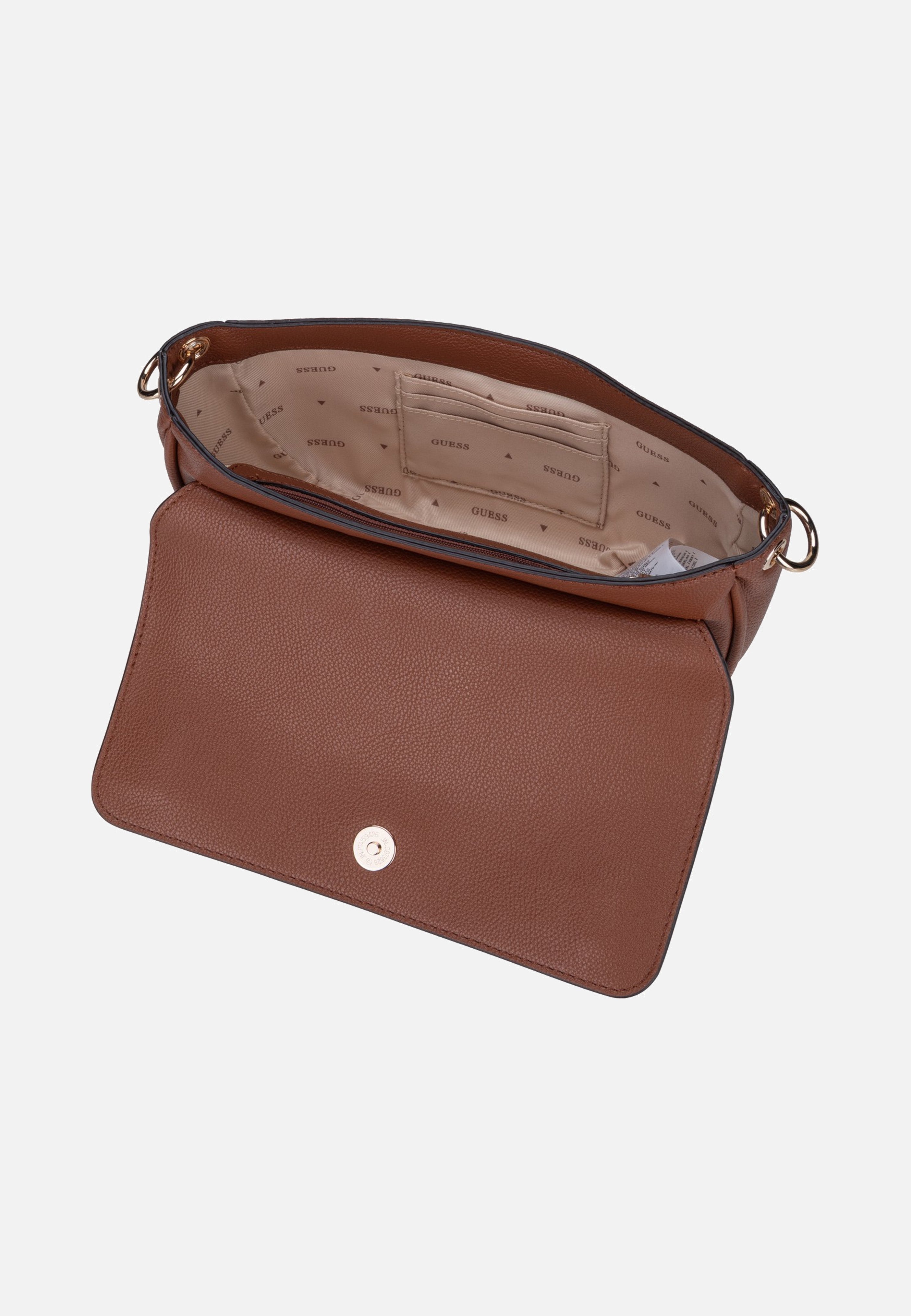 Guess Camelia Flap 42190 Cognac Shoulder Bag