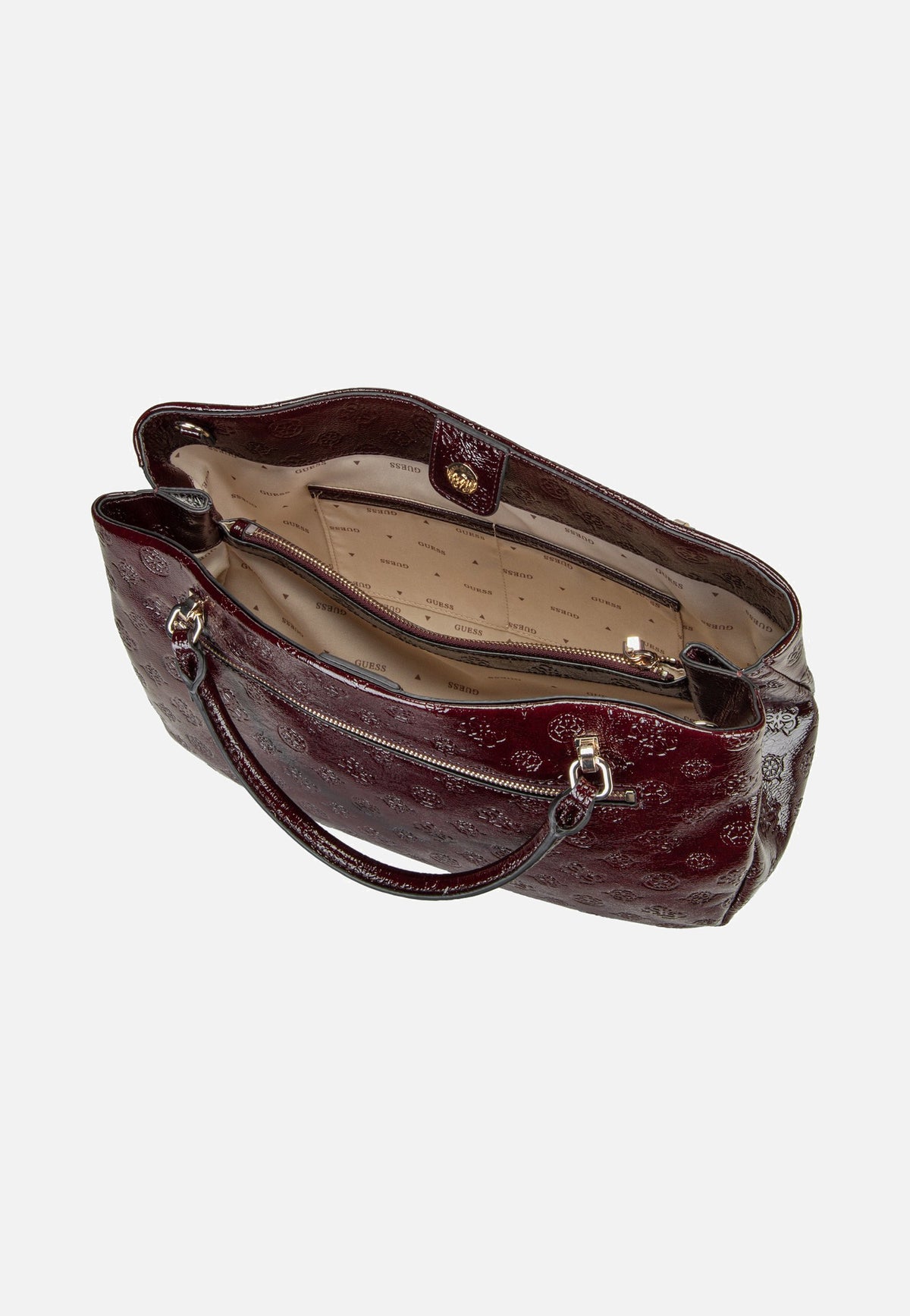 Guess Carmella Girlfriend 25060 Burgundy Logo Cartera