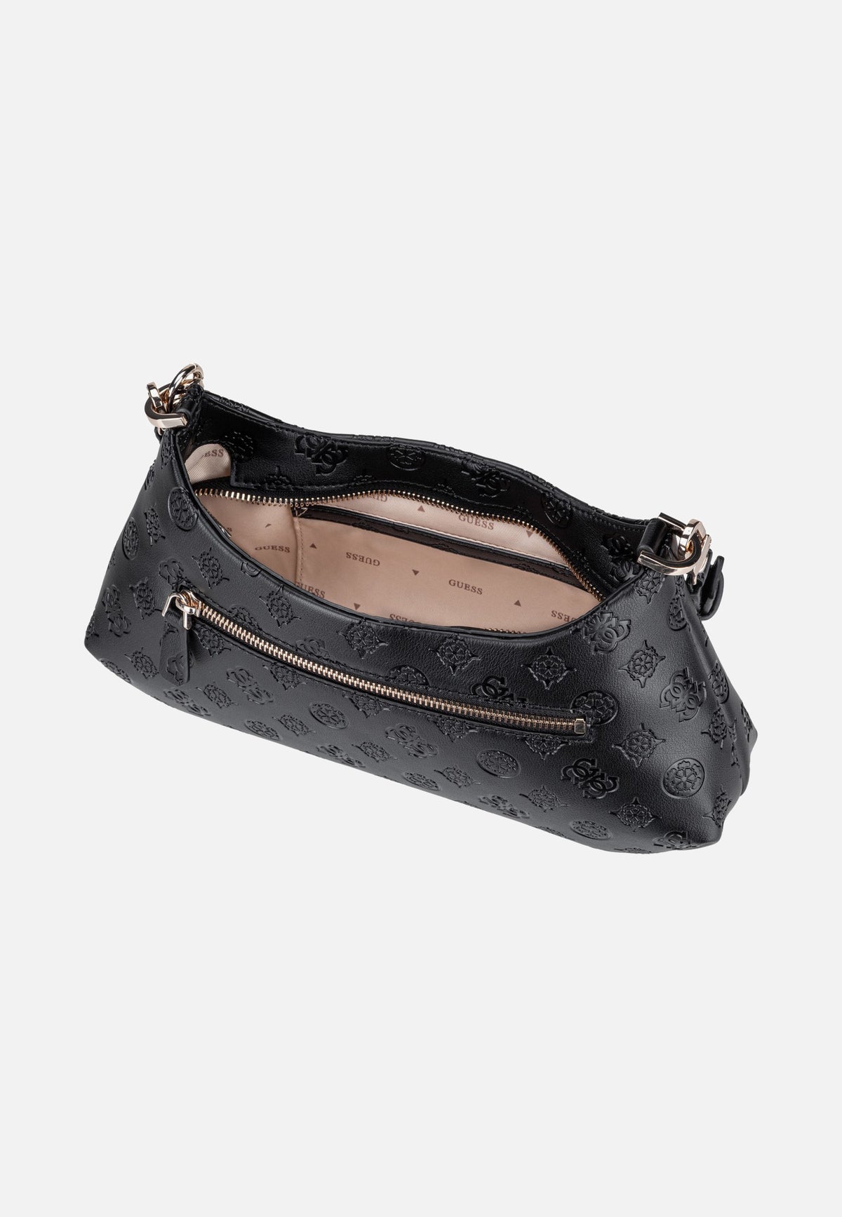 Guess Carmella Shoulder 25180 Black Logo Sac à bandoulière