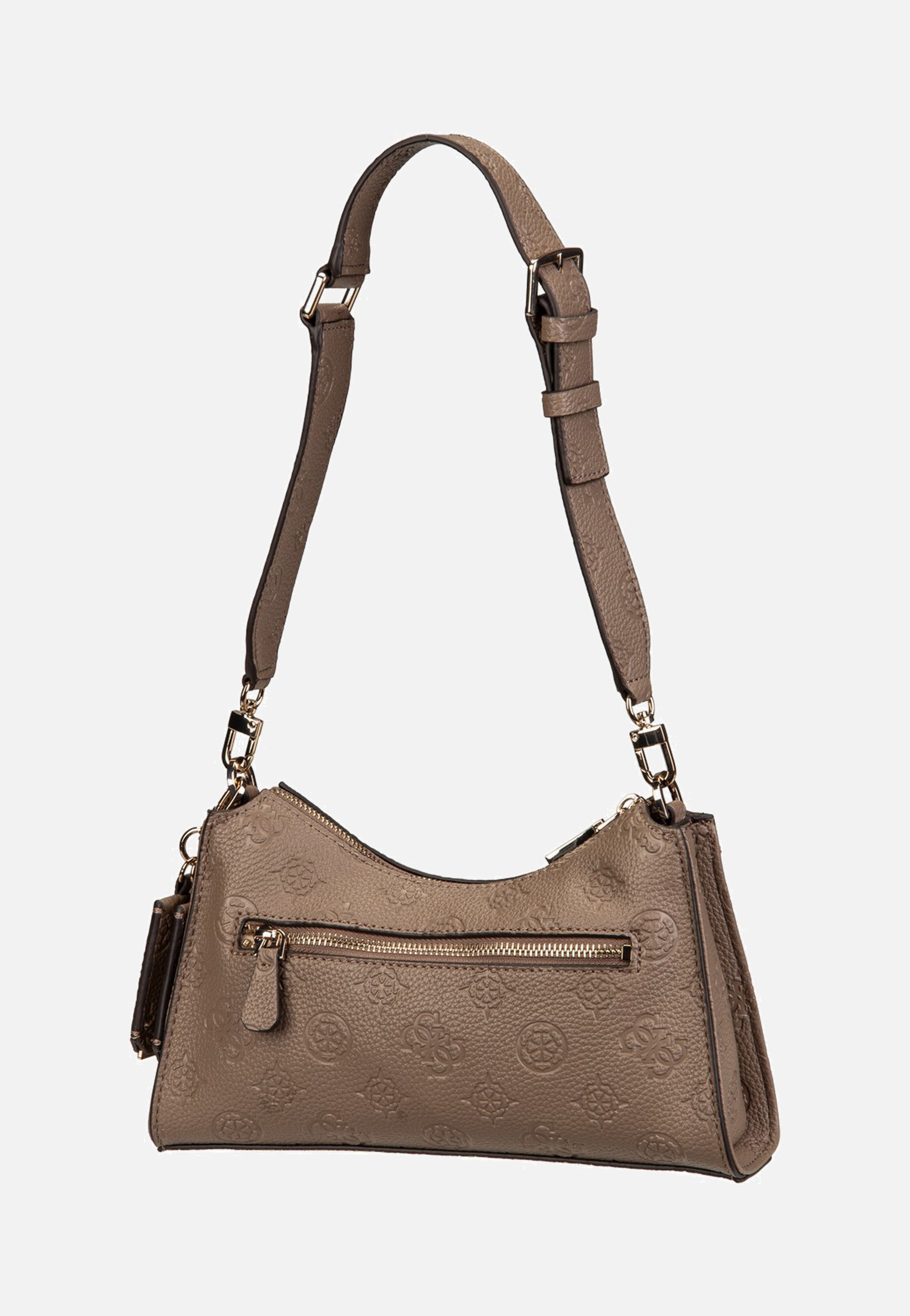 Guess Cresidia II Top Zip Shldr Dark Oak Shoulder Bag