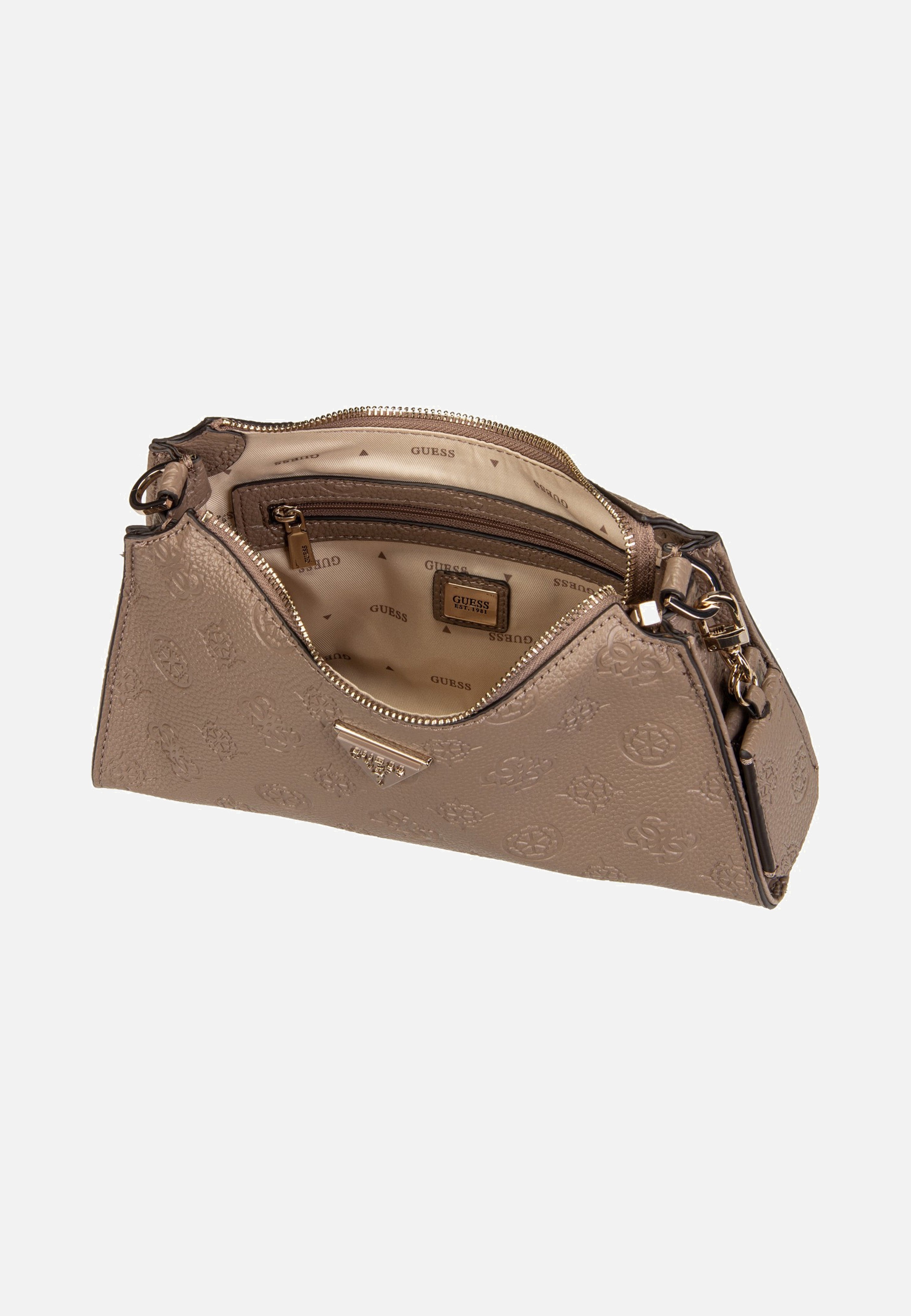 Guess Cresidia II Top Zip Shldr Dark Oak Shoulder Bag