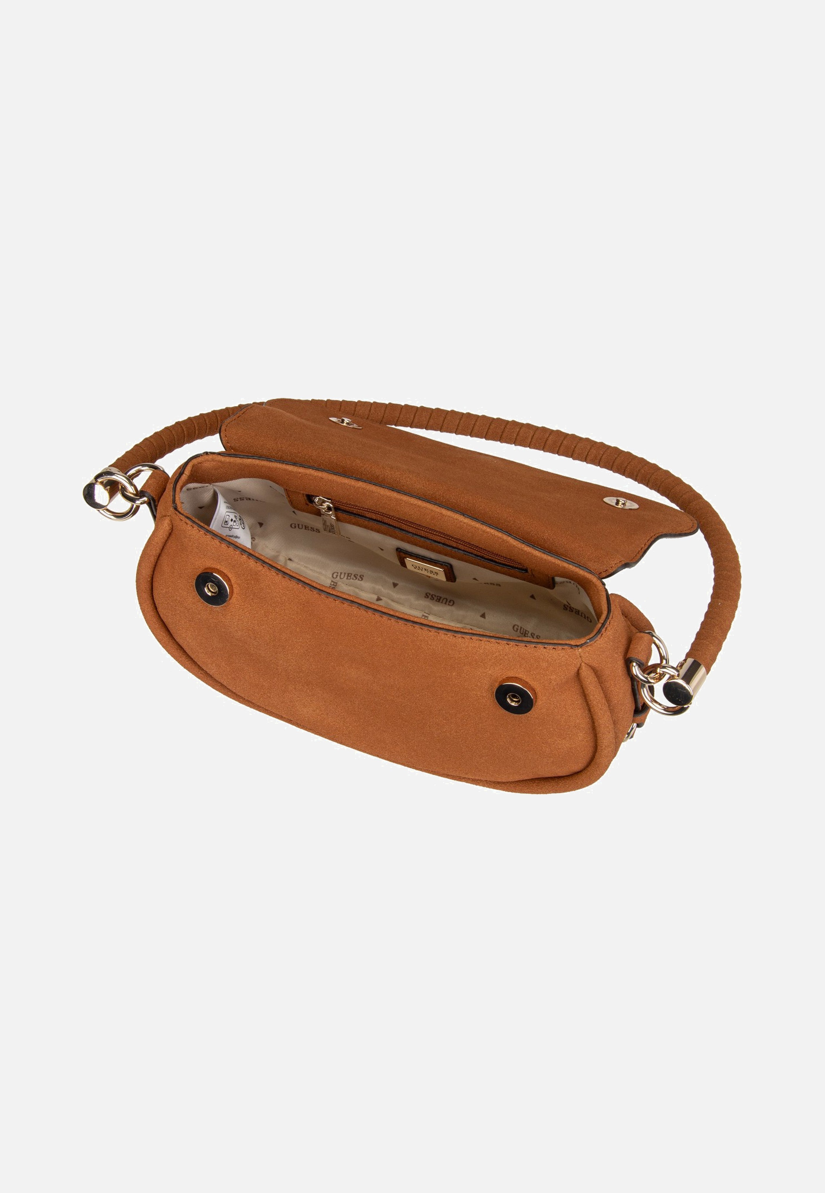Guess Danya Flap Shoulder Cognac Shoulder Bag