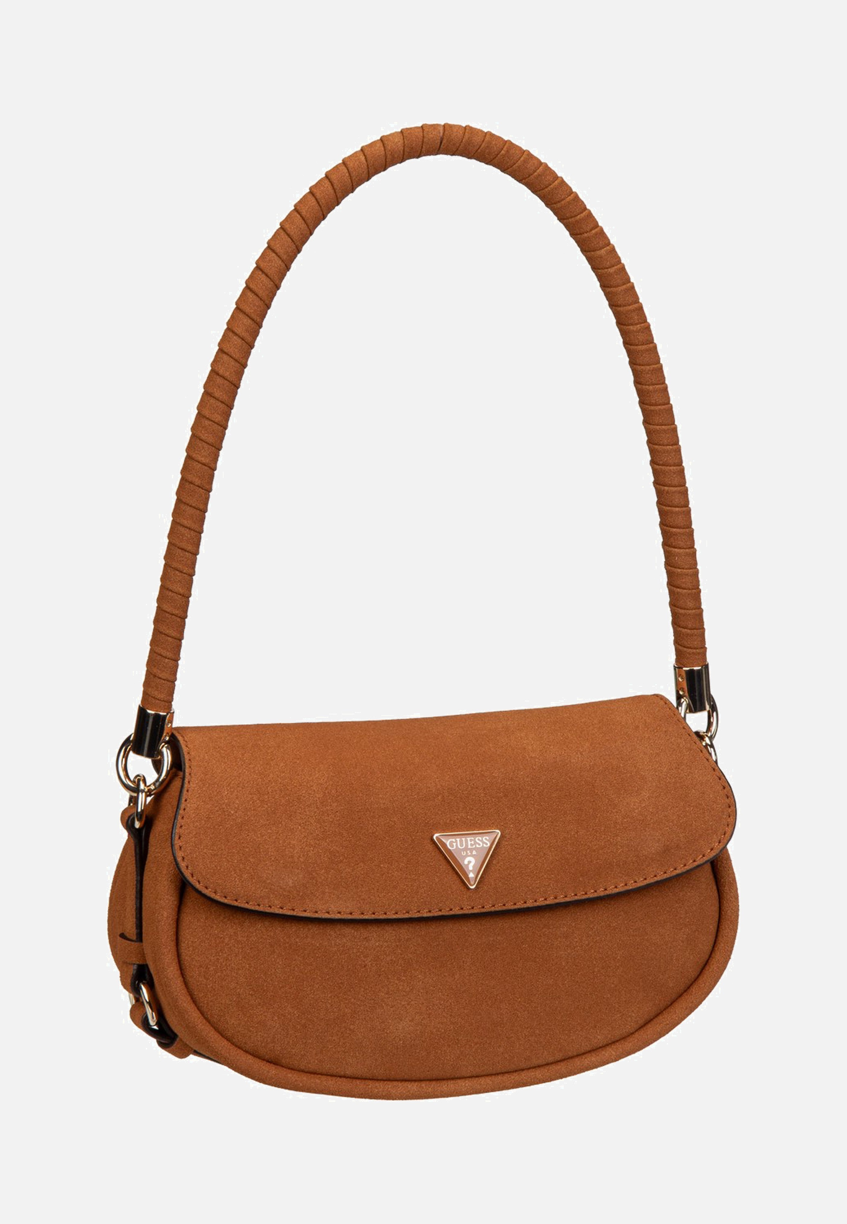 Guess Danya Flap Shoulder Cognac Shoulder Bag