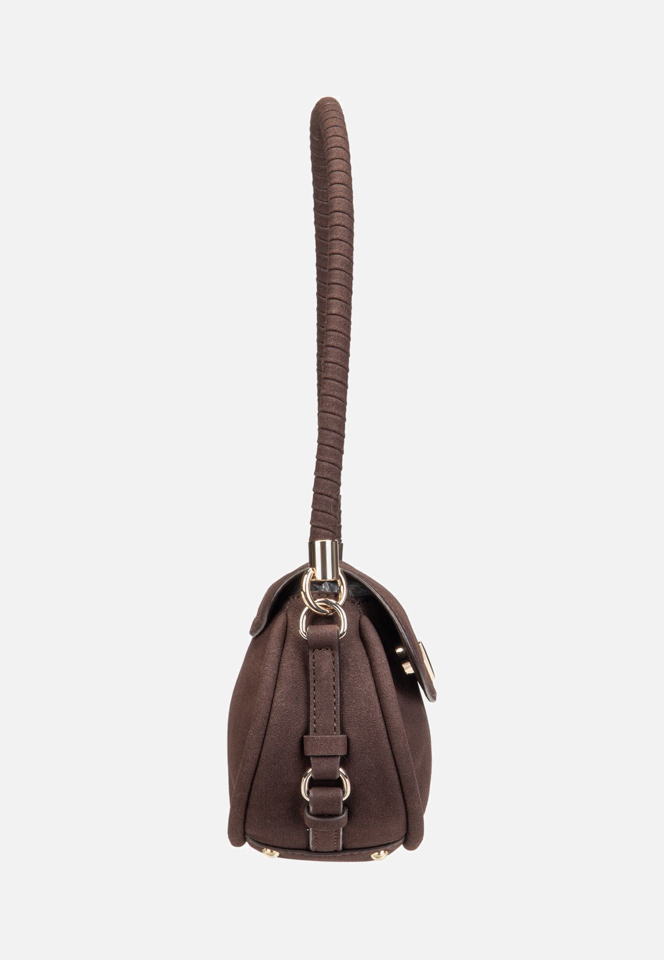Guess Danya Flap Shoulder Espresso Shoulder Bag