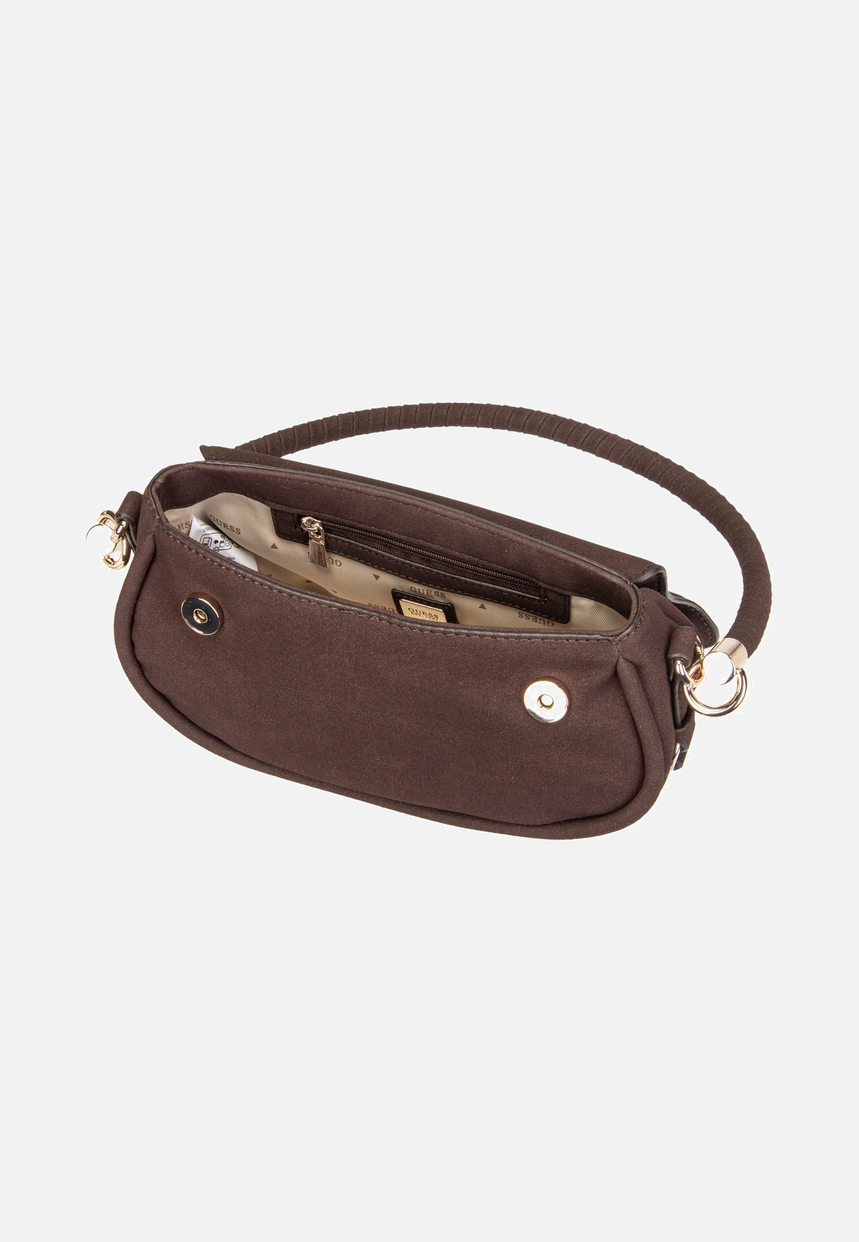 Guess Danya Flap Shoulder Espresso Shoulder Bag