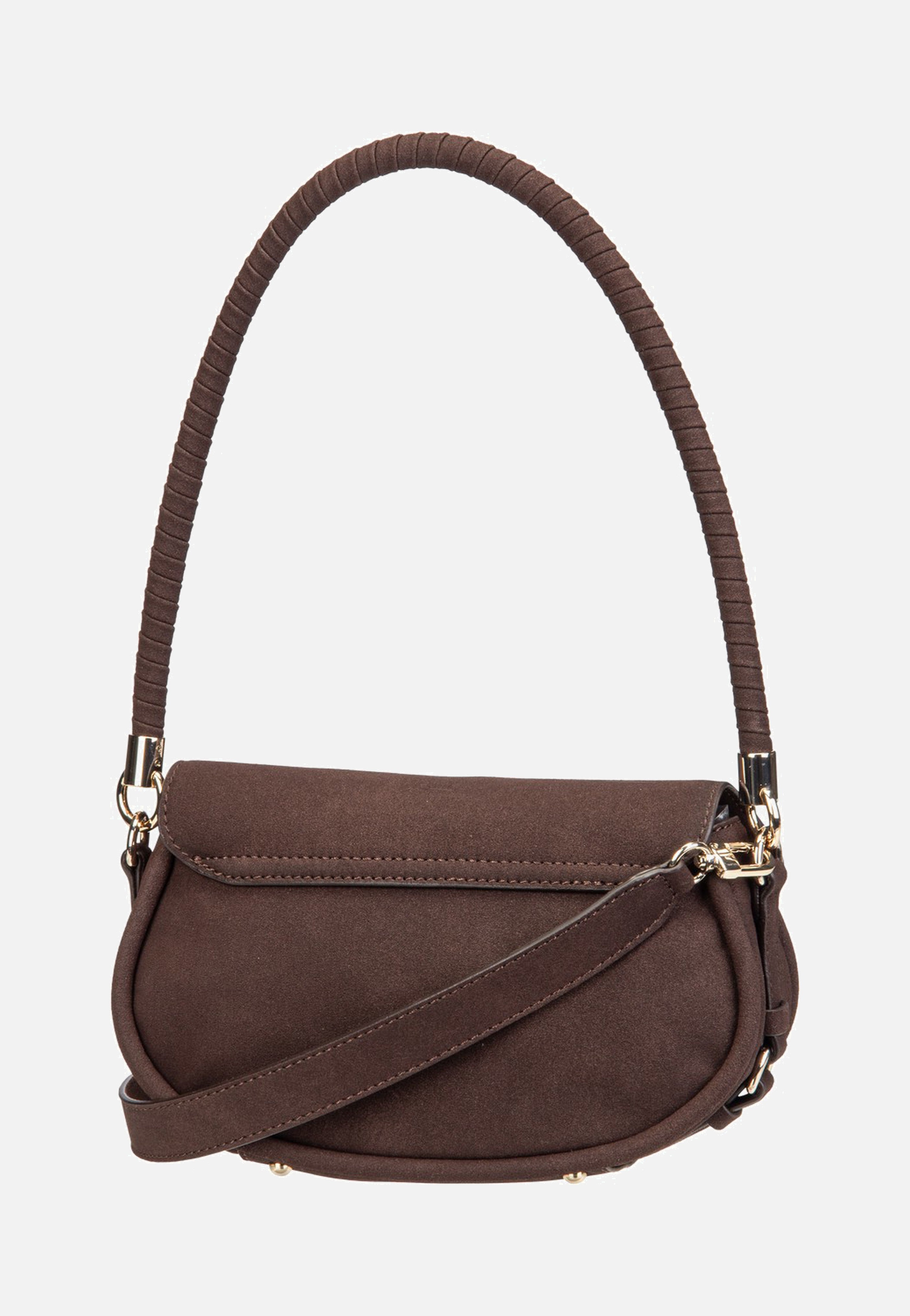 Guess Danya Flap Shoulder Espresso Shoulder Bag