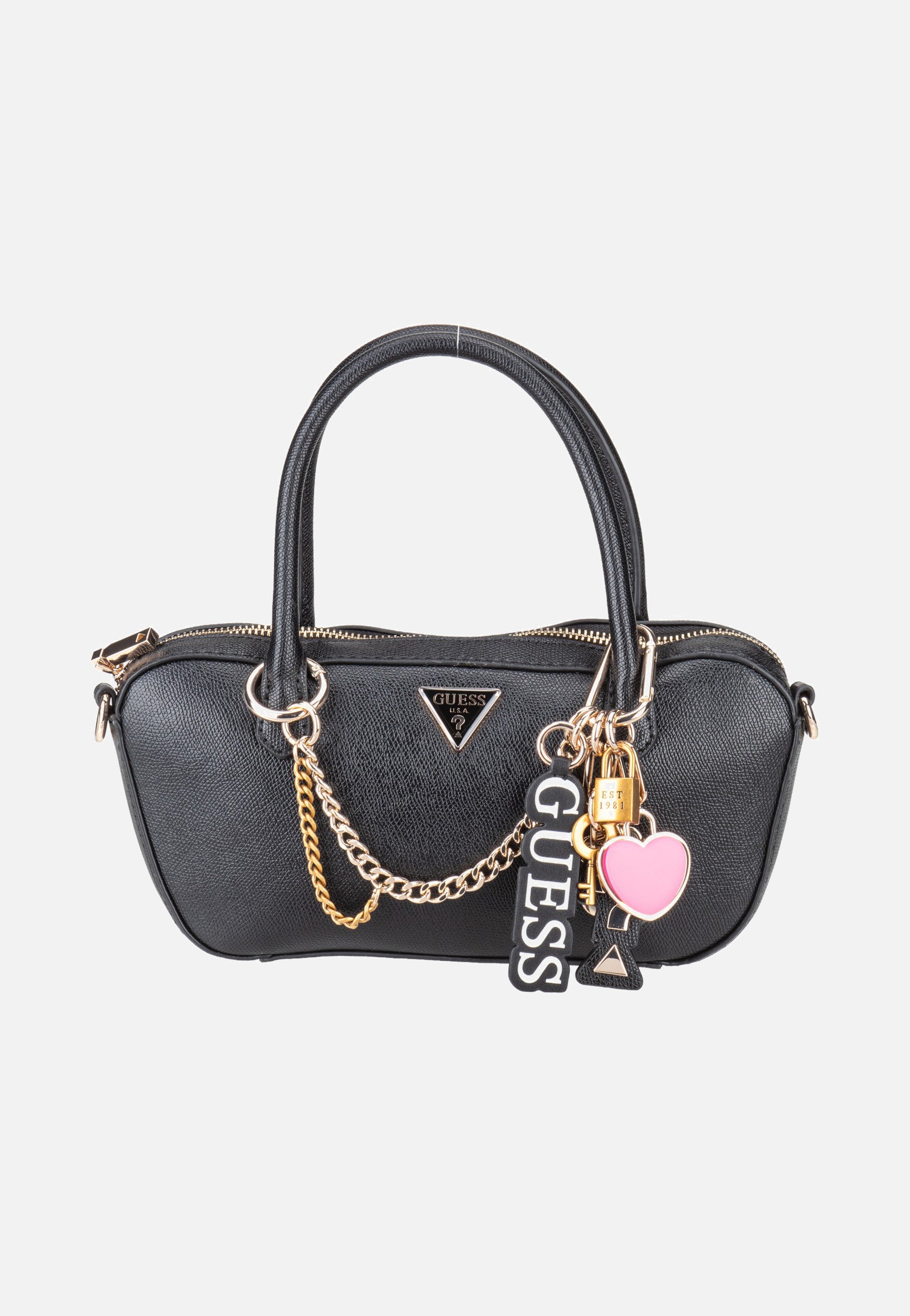 Guess - Davina Small Black - Handle Bag | Women-Image