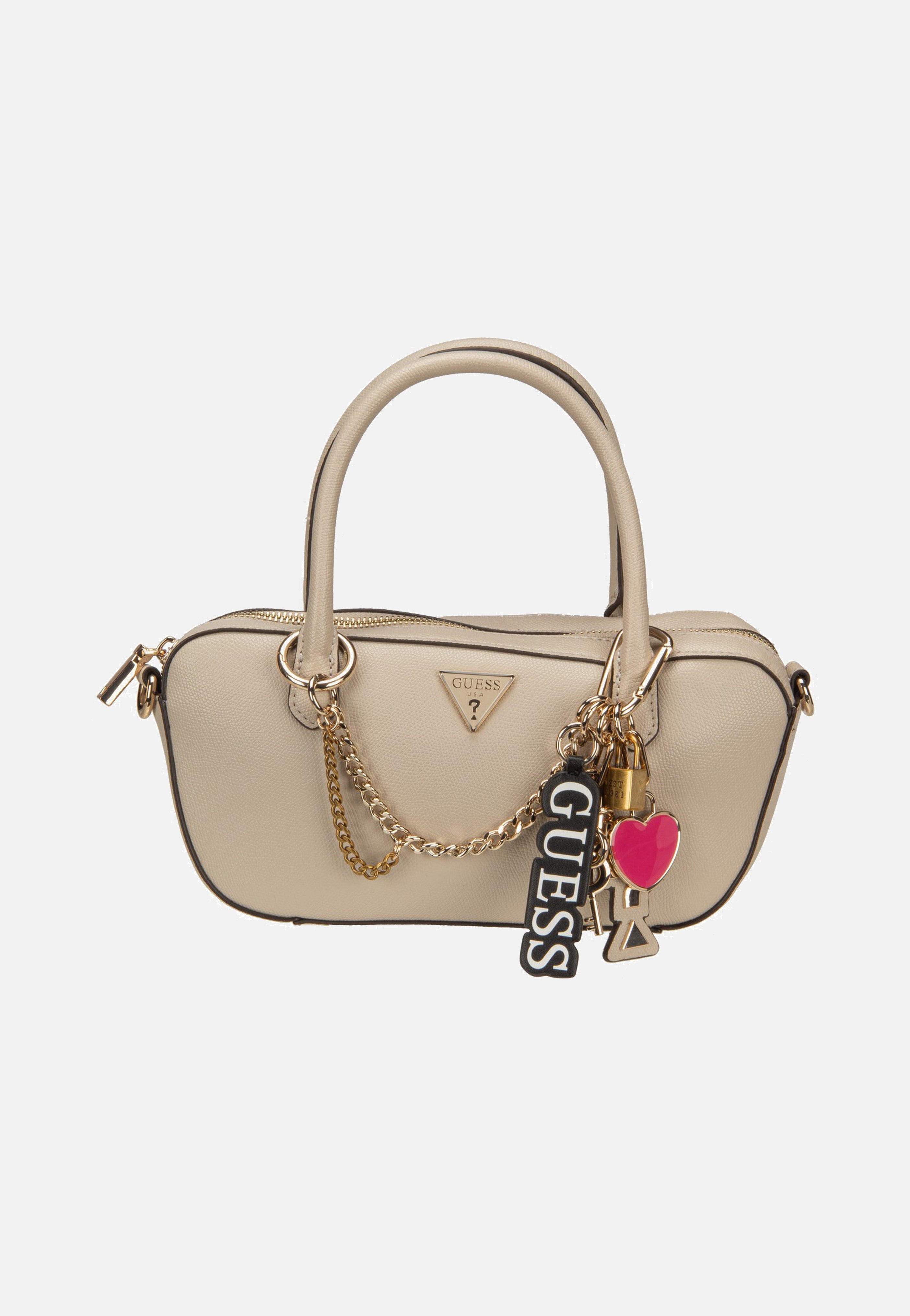 Guess - Davina Small Light Taupe - Handle Bag | Women-Image