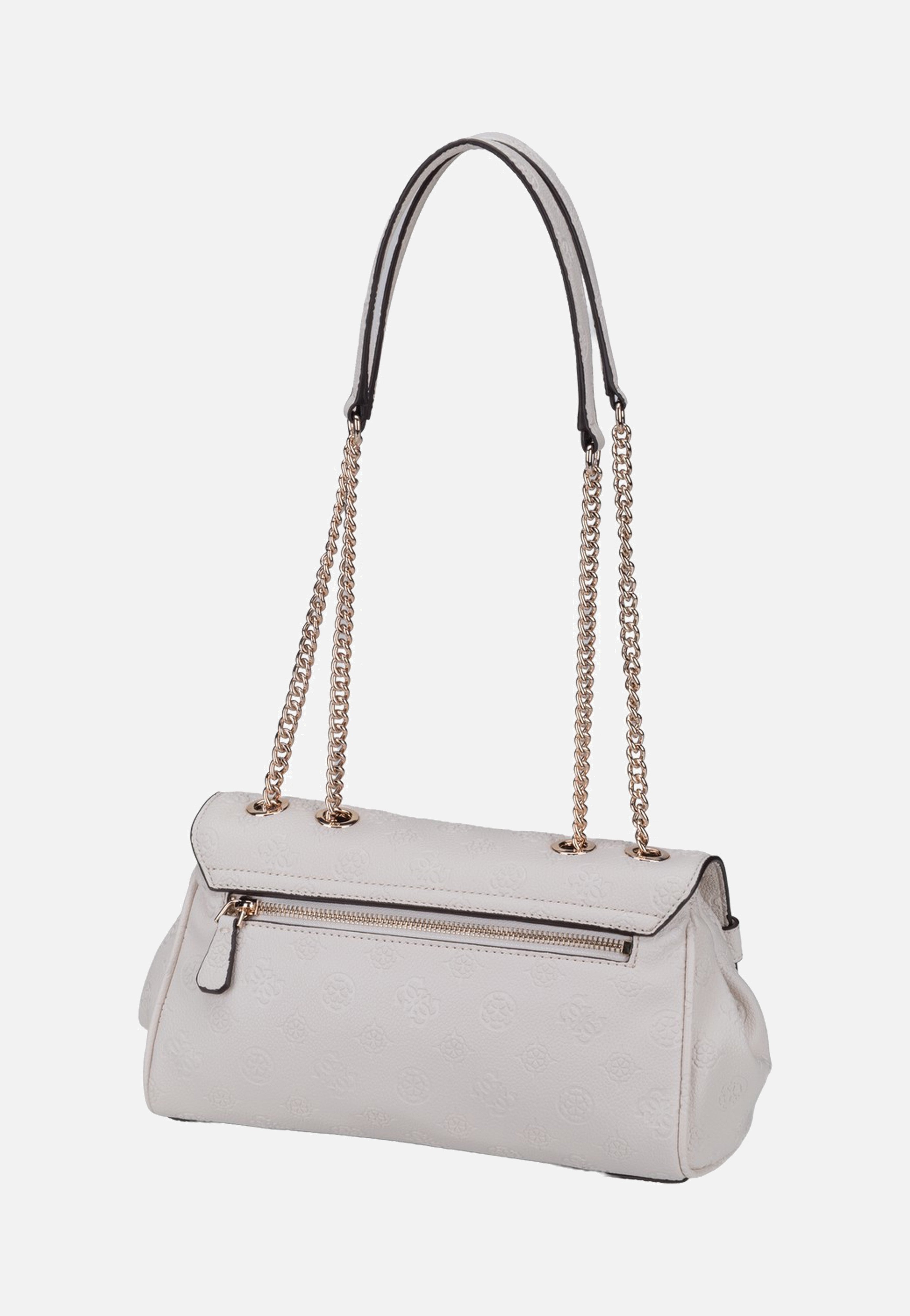 Guess Ella Logo Convertible Flap 46210 Stone Logo Evening Bag