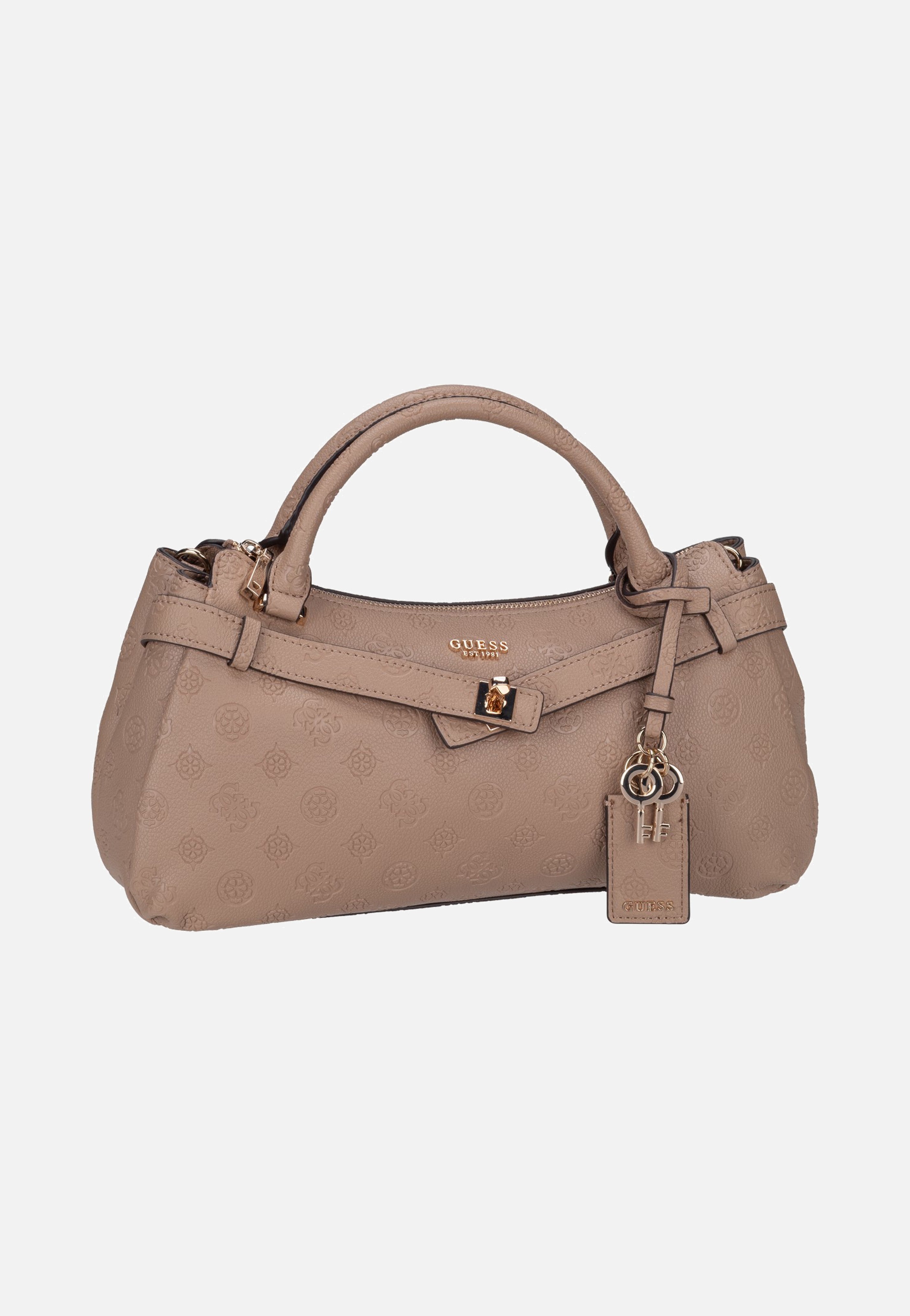 Guess Ella Logo Girlfriend 46050 Beige Logo Handle Bag
