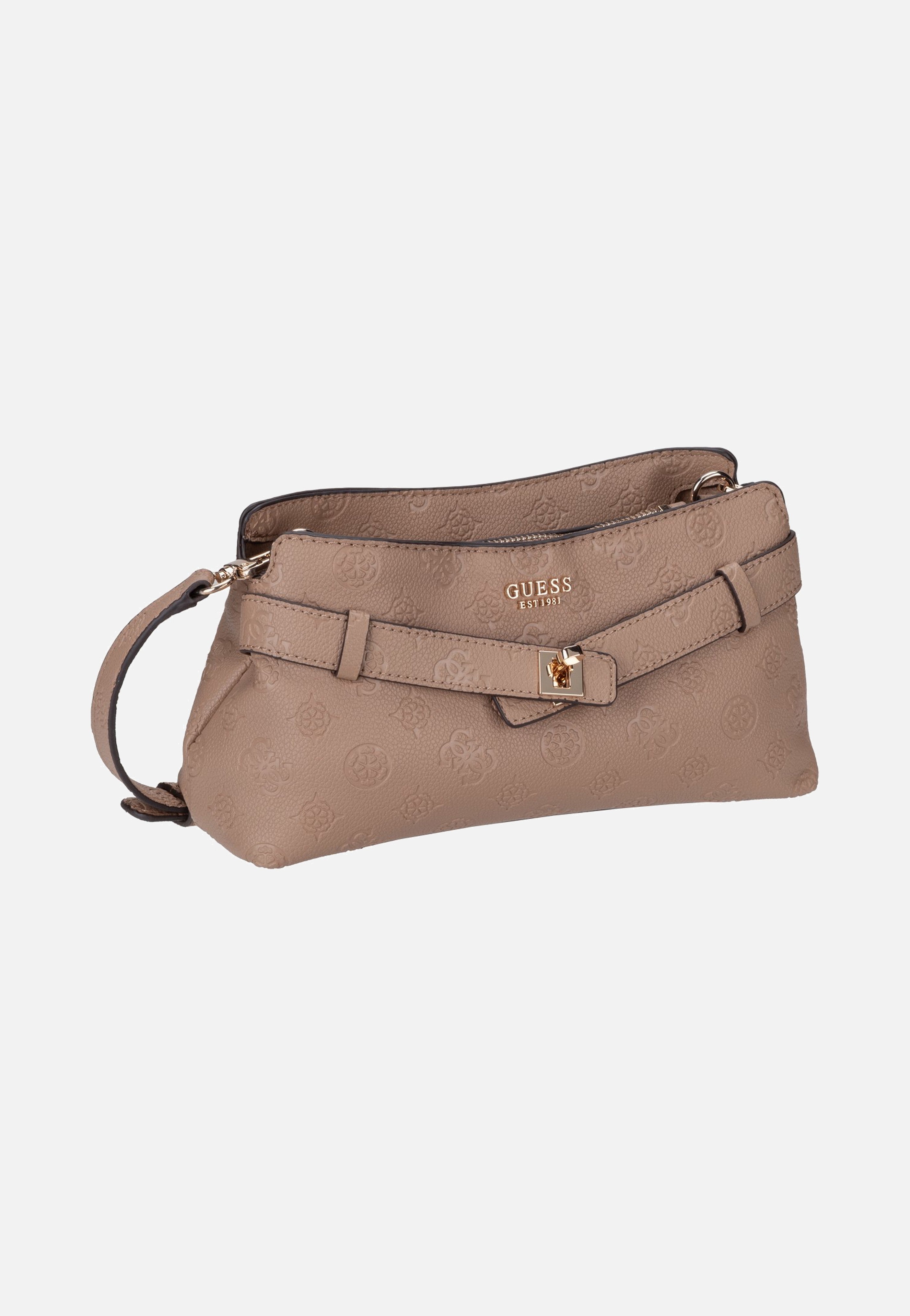 Guess Ella Logo Girlfriend 46730 Beige Logo Crossbody Bag