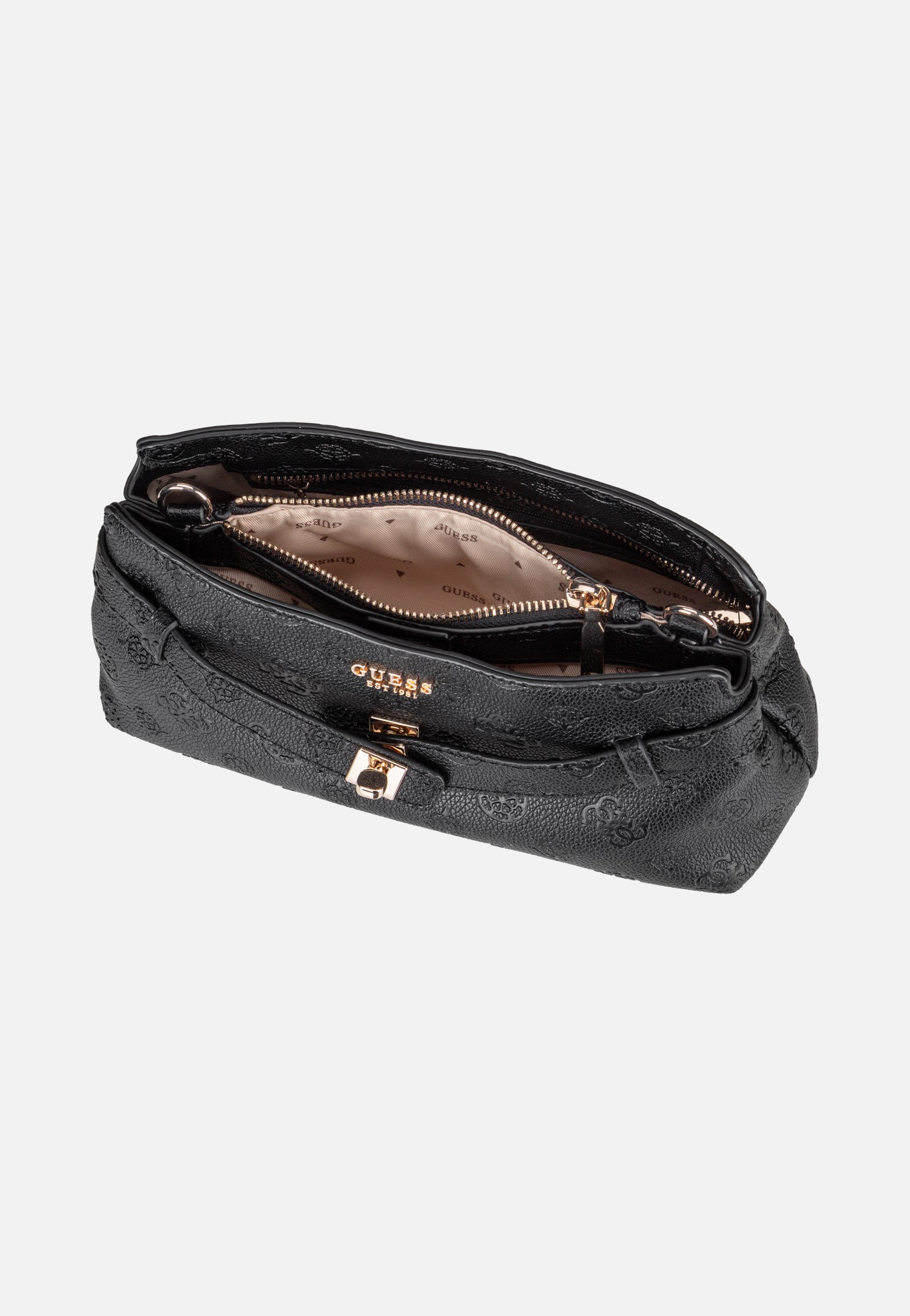 Guess Ella Logo Girlfriend 46730 Black Logo Crossbody Bag