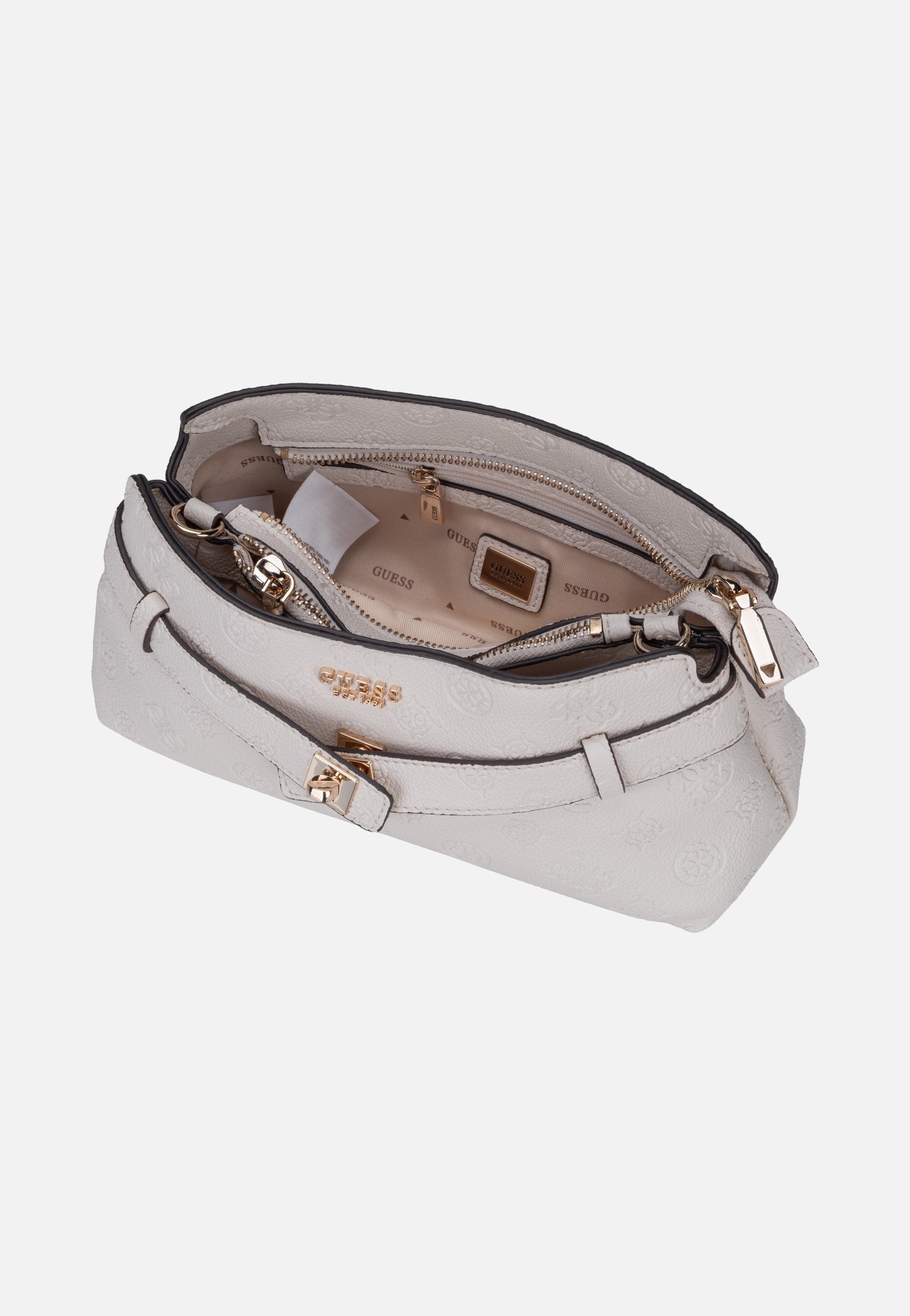 Guess Ella Logo Girlfriend 46730 Stone Logo Crossbody Bag