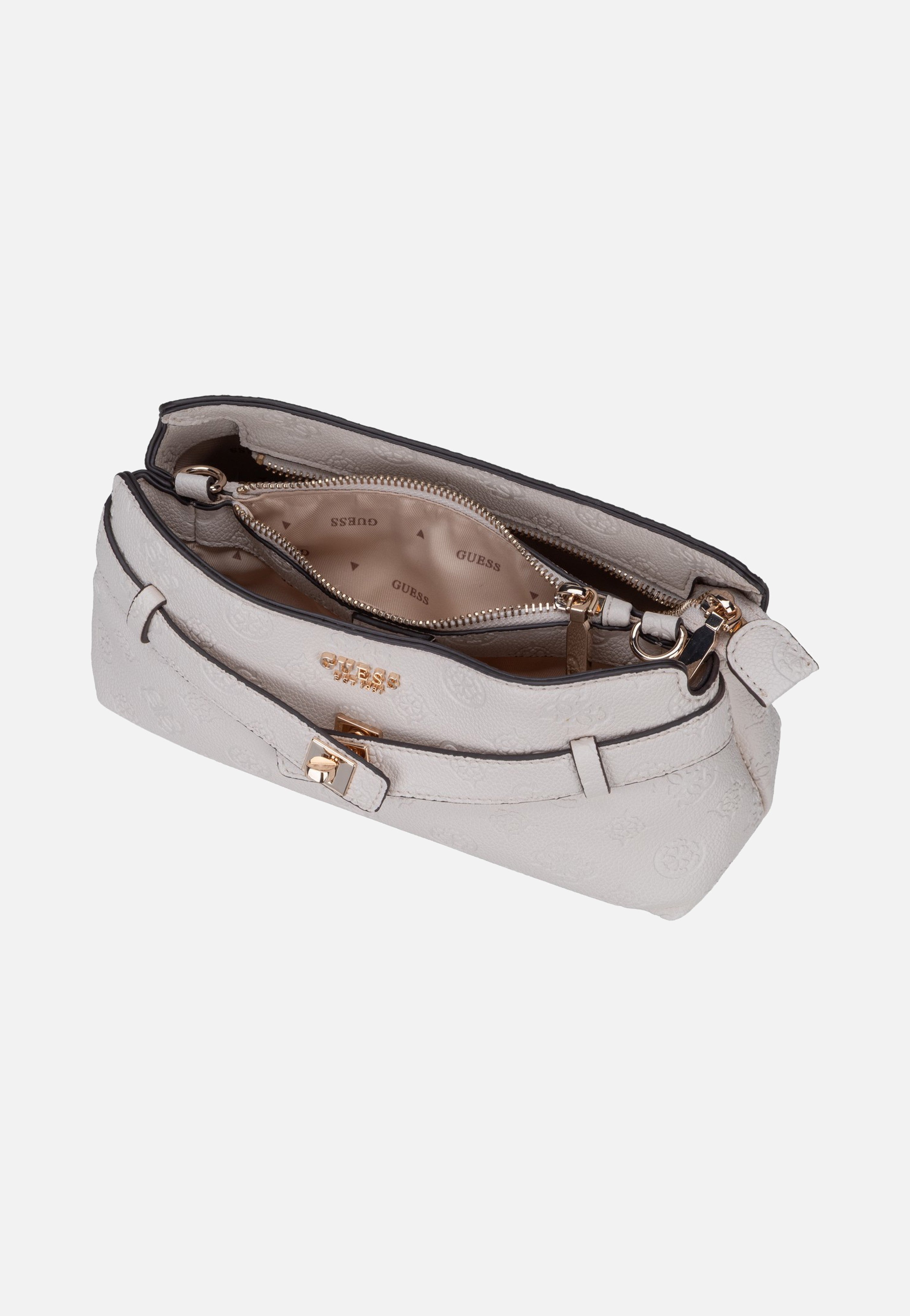 Guess Ella Logo Girlfriend 46730 Stone Logo Crossbody Bag