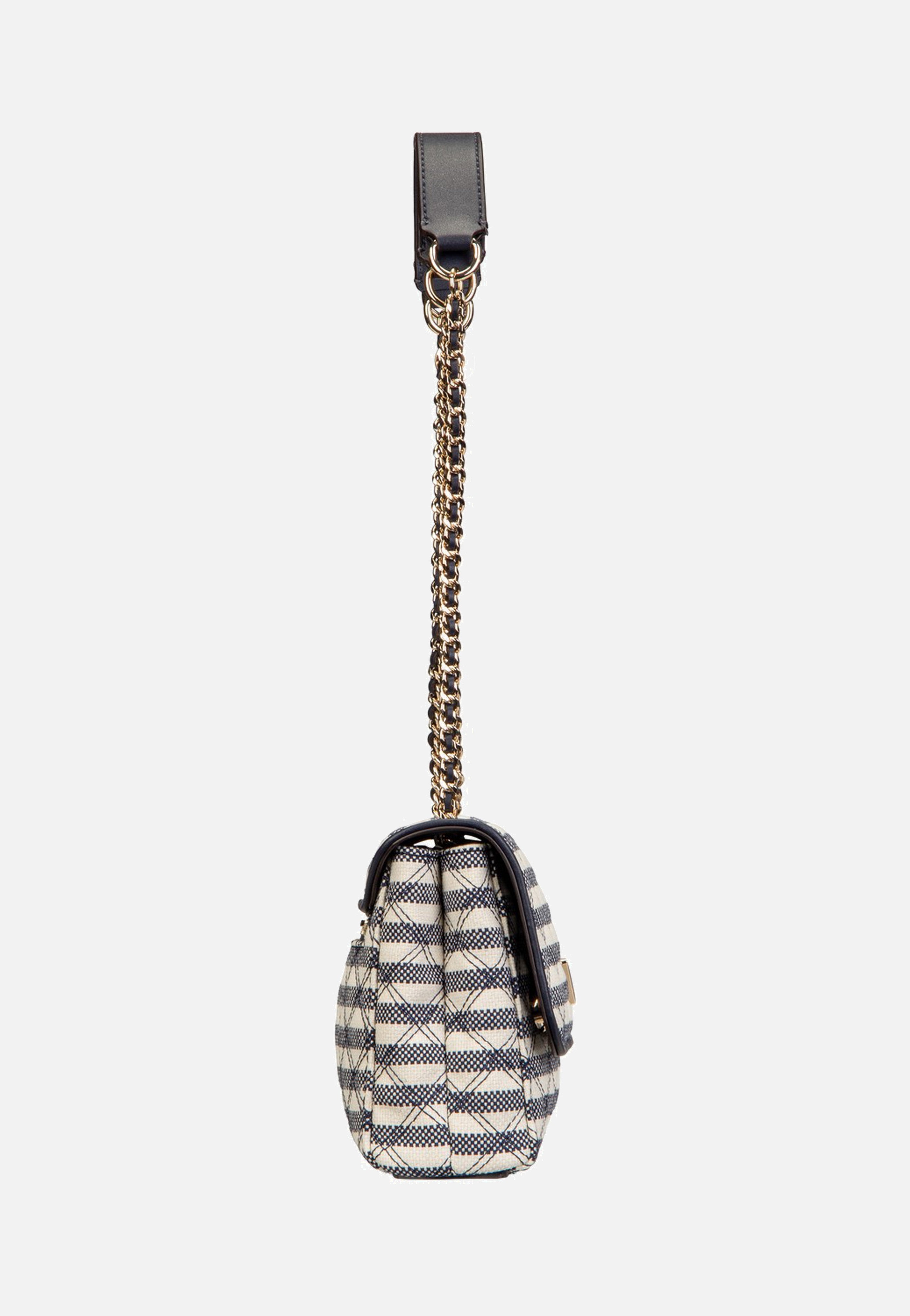 Guess Giully II 2 Comp Conv Flap Navy Multi Crossbody Bag