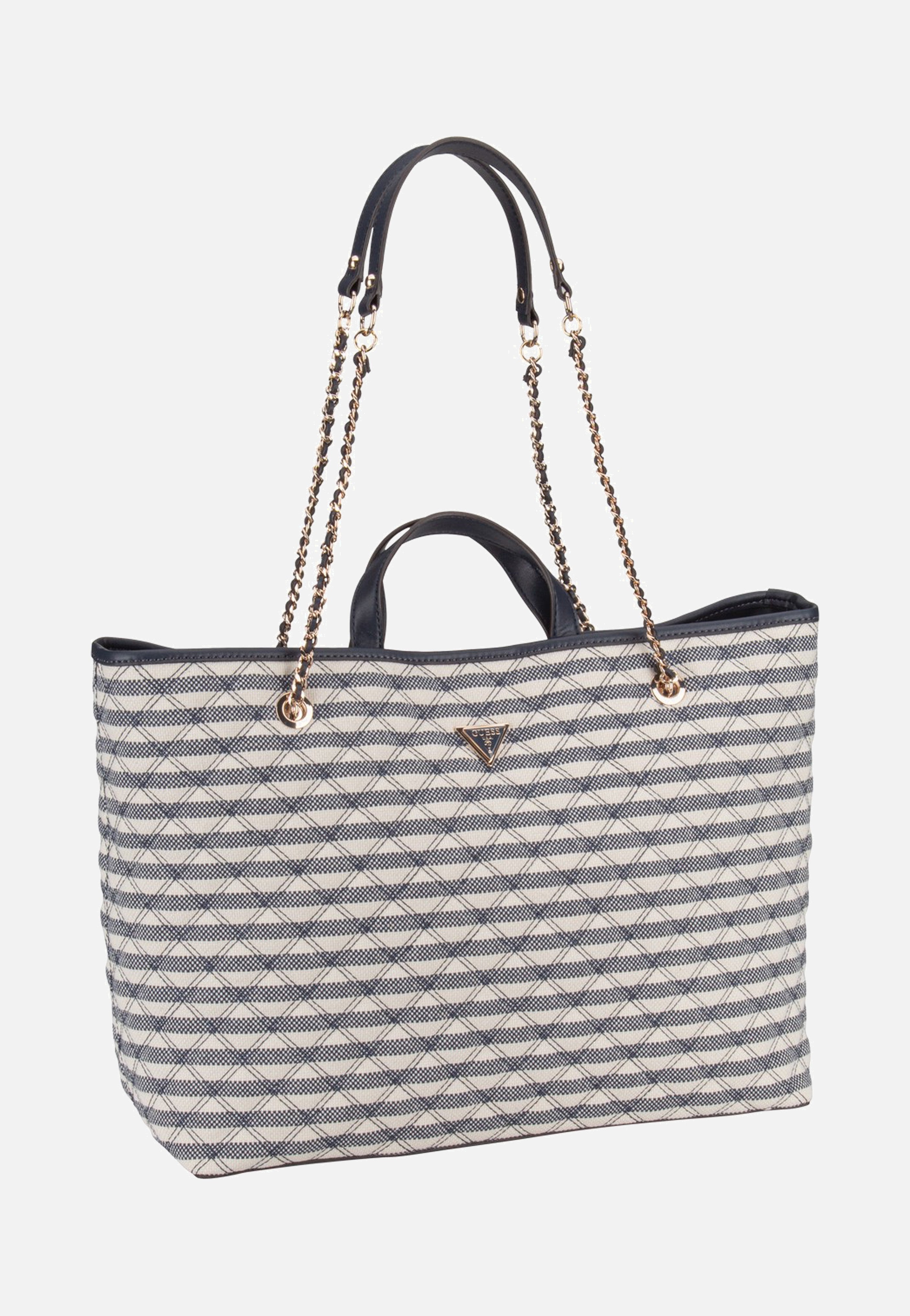 Guess Giully II Large 2 In 1 Tote Navy Multi Shopper