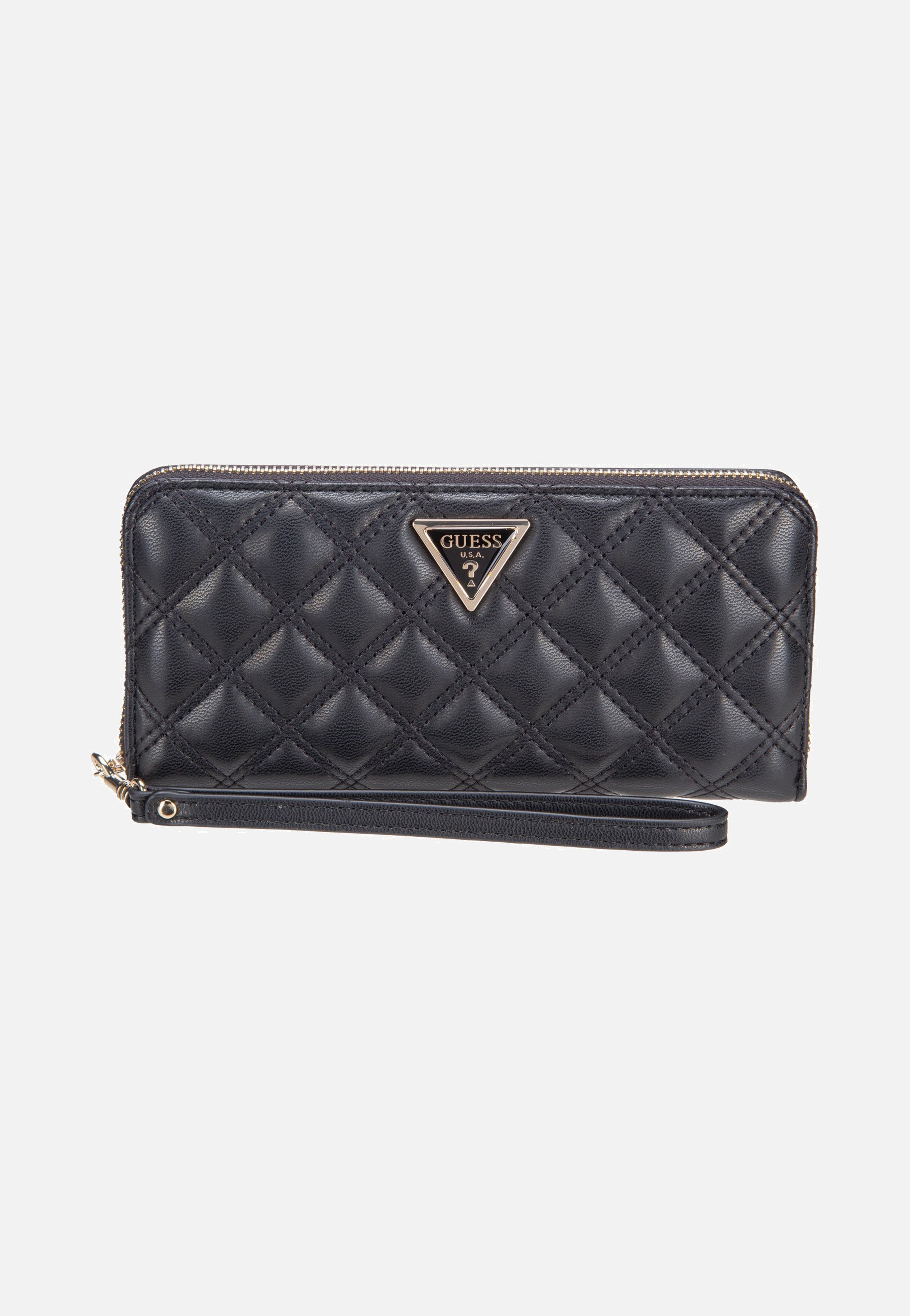 Guess Giully II Slg Large Zip Around Black Wallet