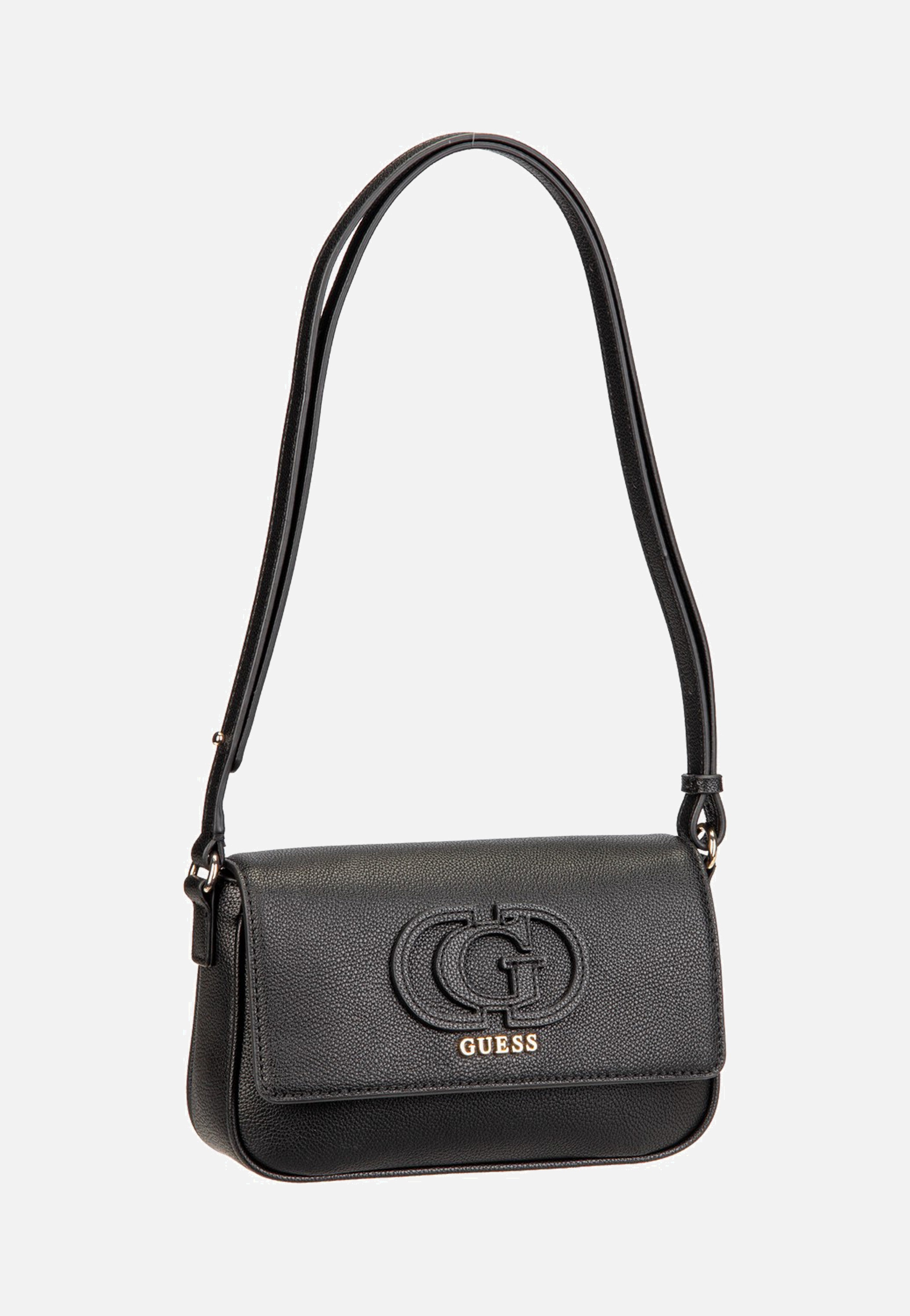 Guess Isola Convertible Xbody Flap Black Crossbody Bag
