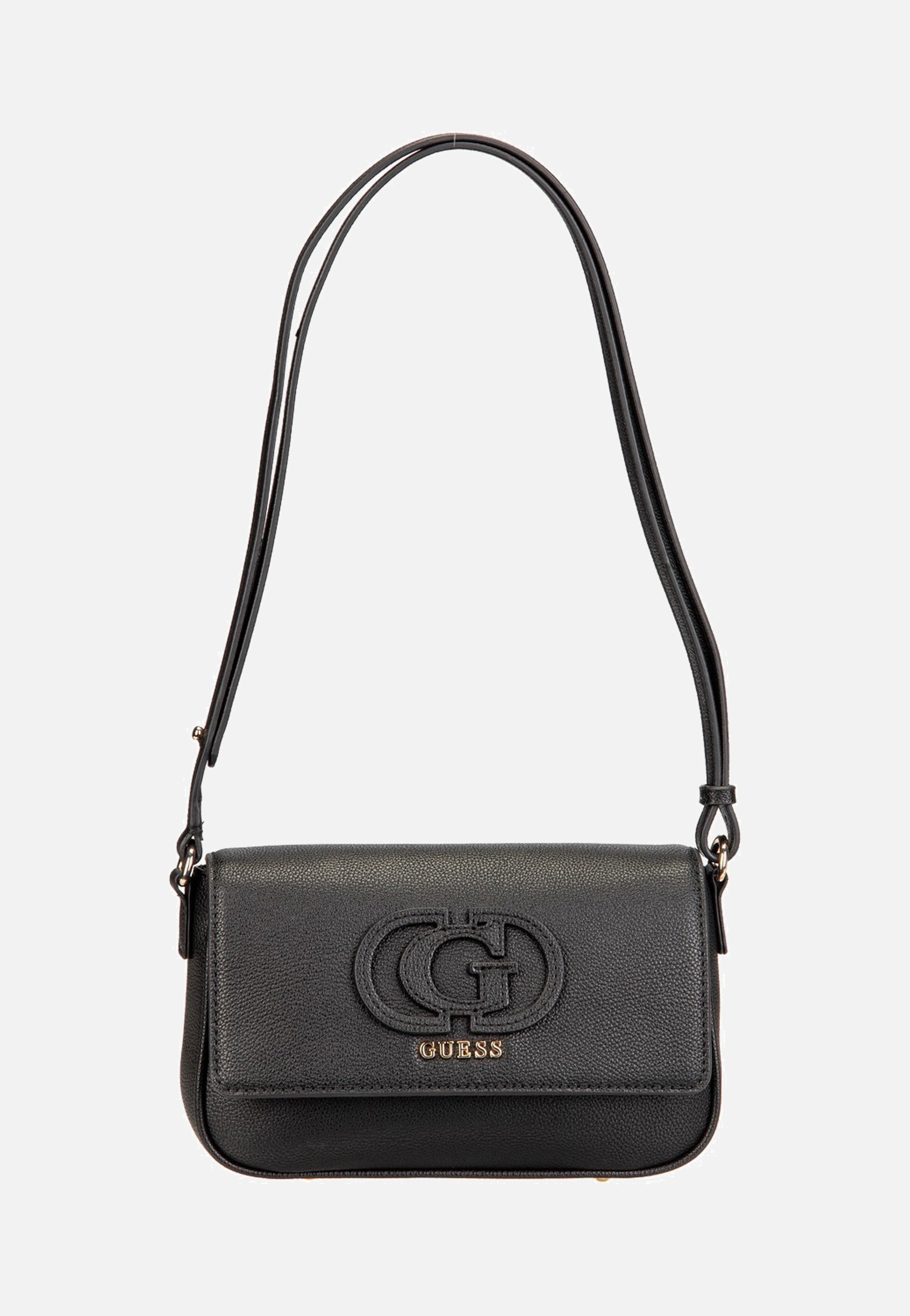 Guess Isola Convertible Xbody Flap Black Crossbody Bag