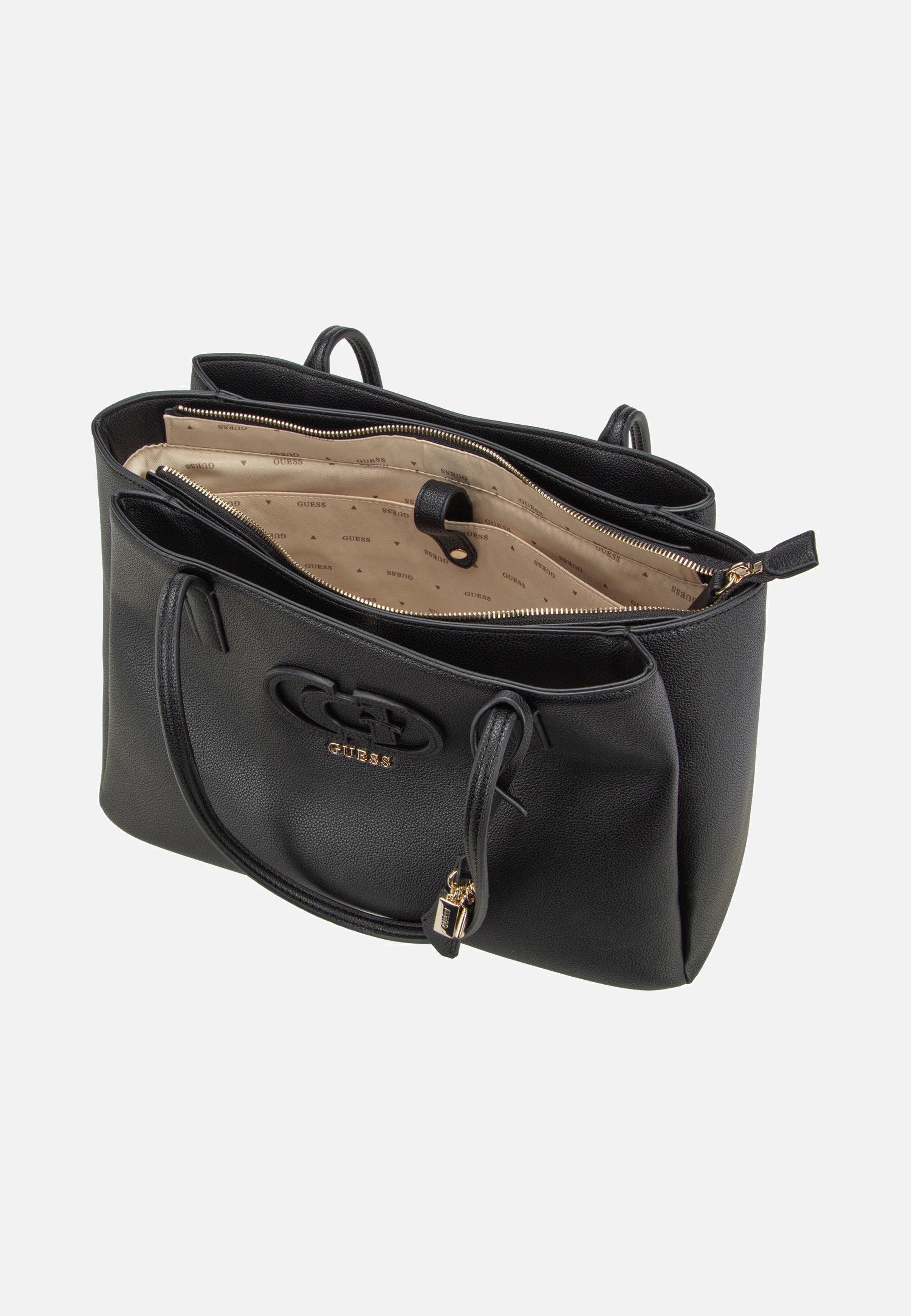 Guess Isola Multi Comp Tote Black Shopper