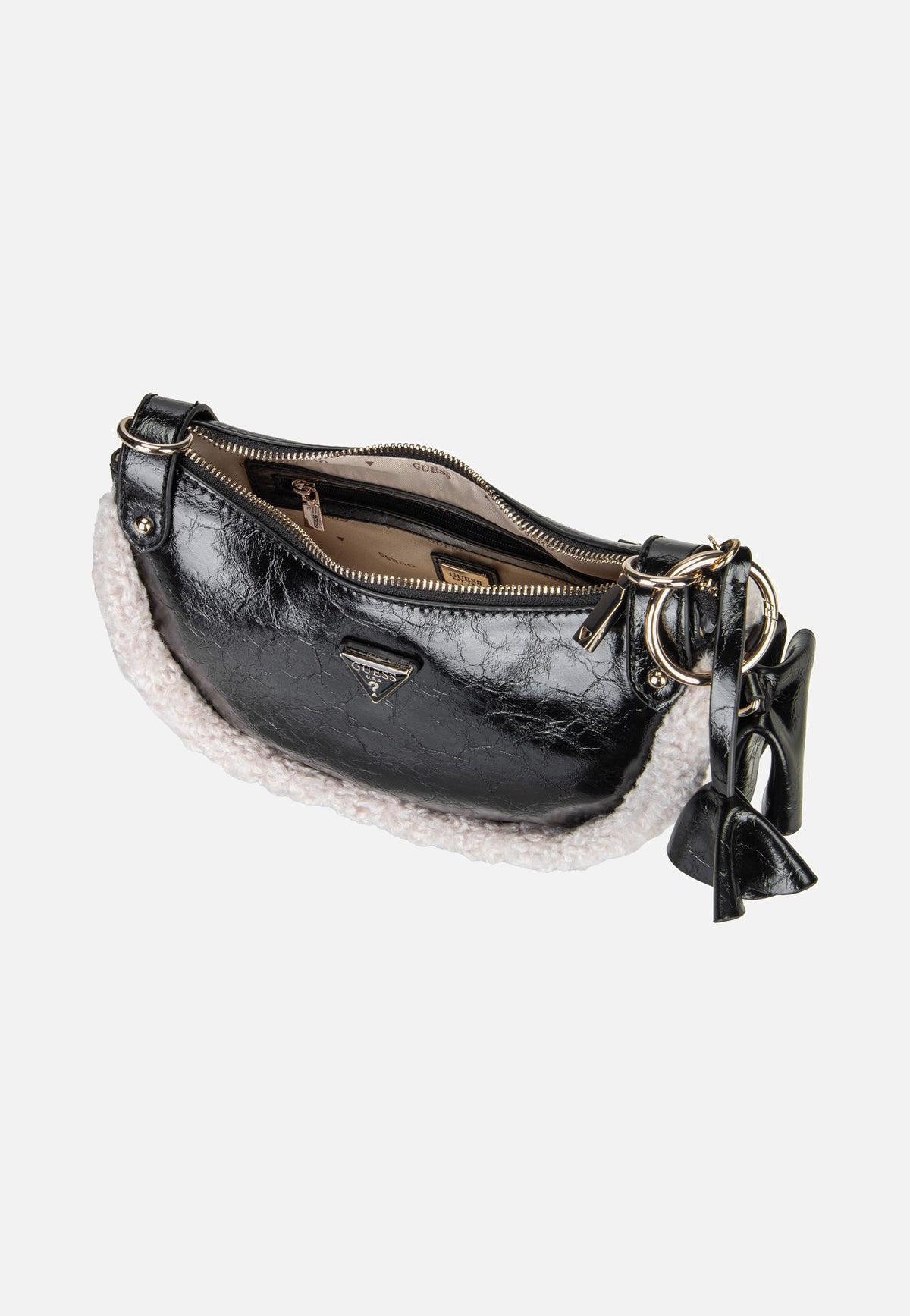 Guess Katie Convertible Shiny 53180 Black Borsa da sera