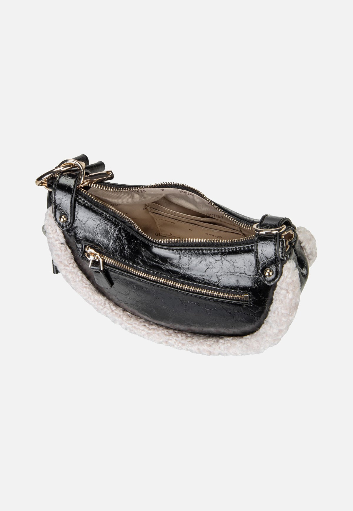 Guess Katie Convertible Shiny 53180 Black Borsa da sera