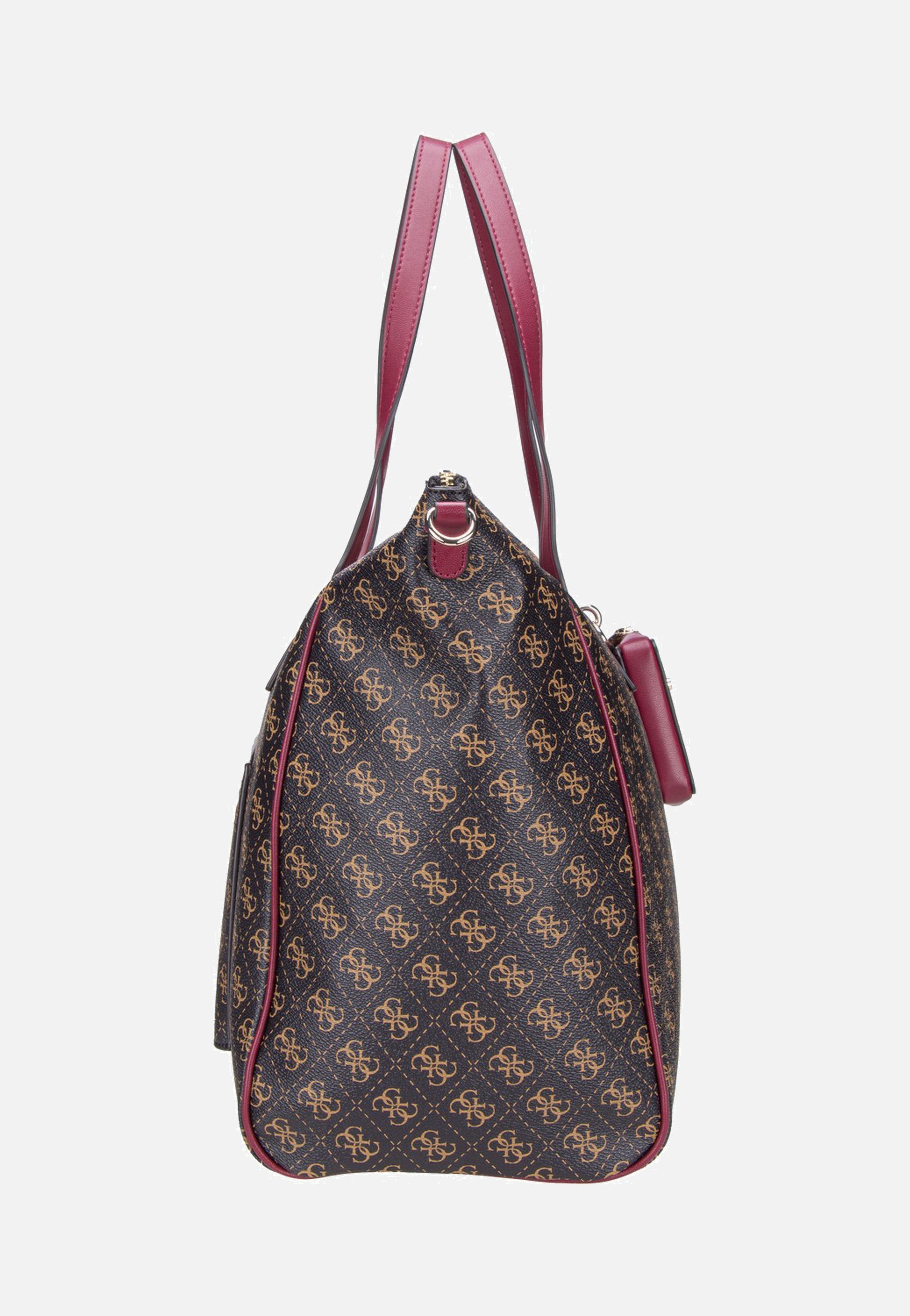 Guess - Latona Carryon Large Tote Brown Logo - Shopper | Women-Image