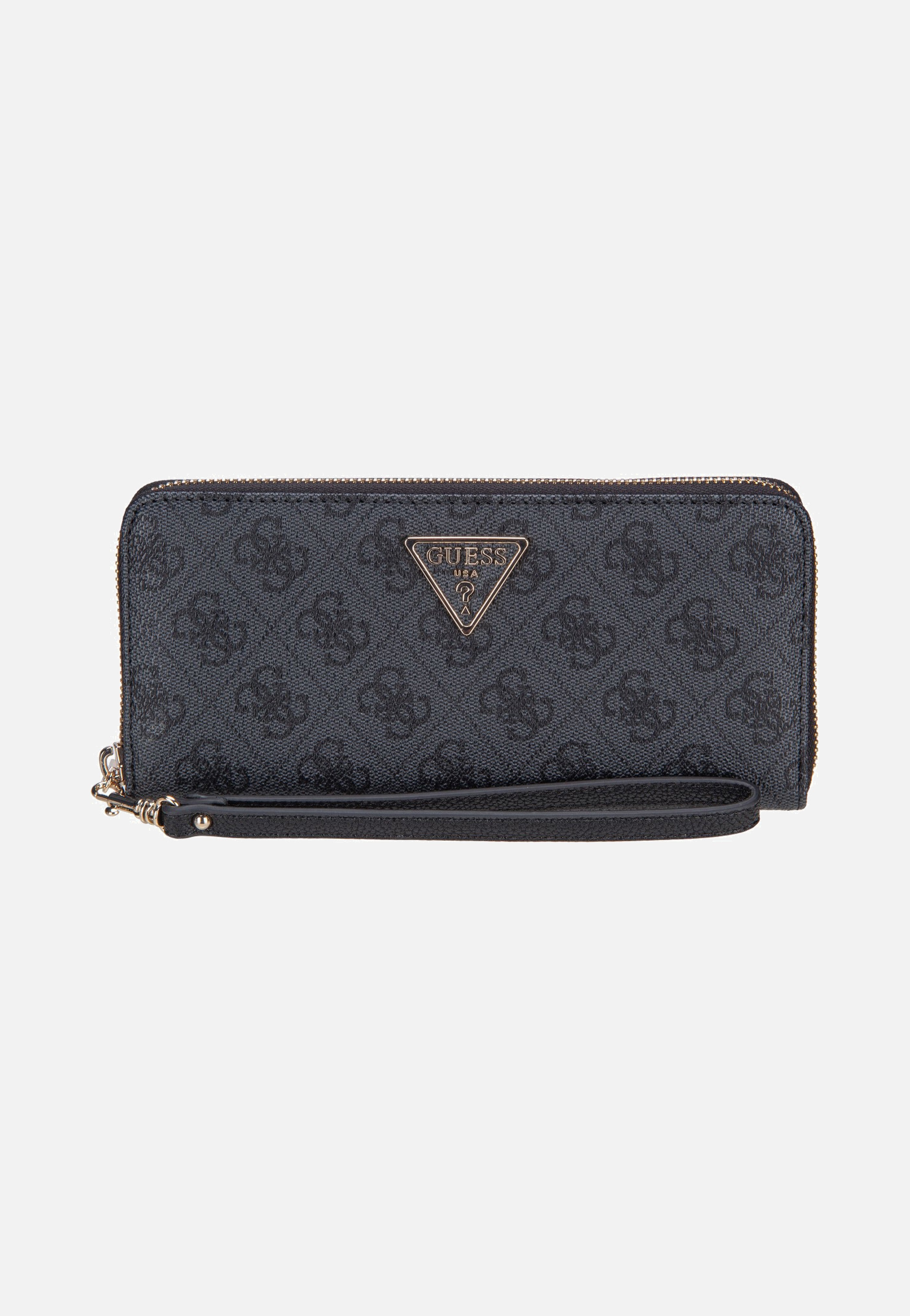 Guess Laurel II Slg Large Zip Around Coal Logo Wallet