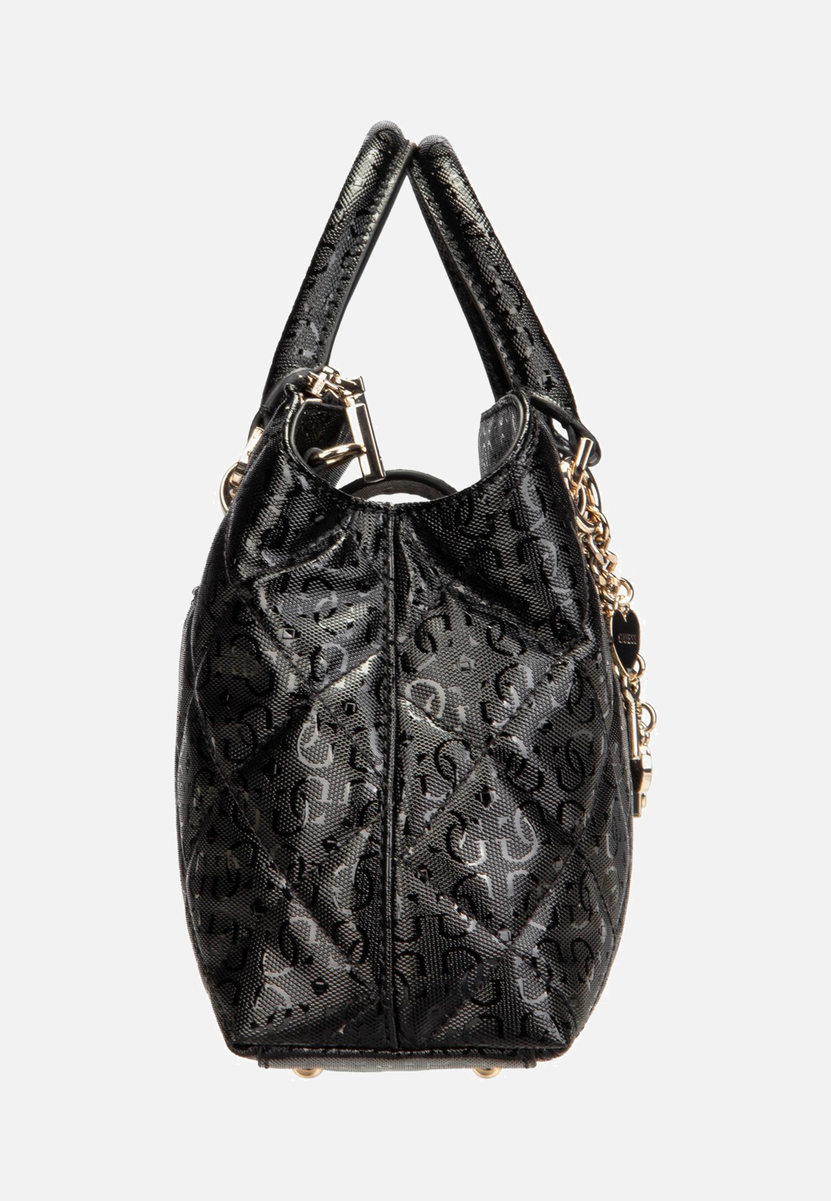 Guess - Libby 2 Comp Satchel Black - Satchel | Women-Image