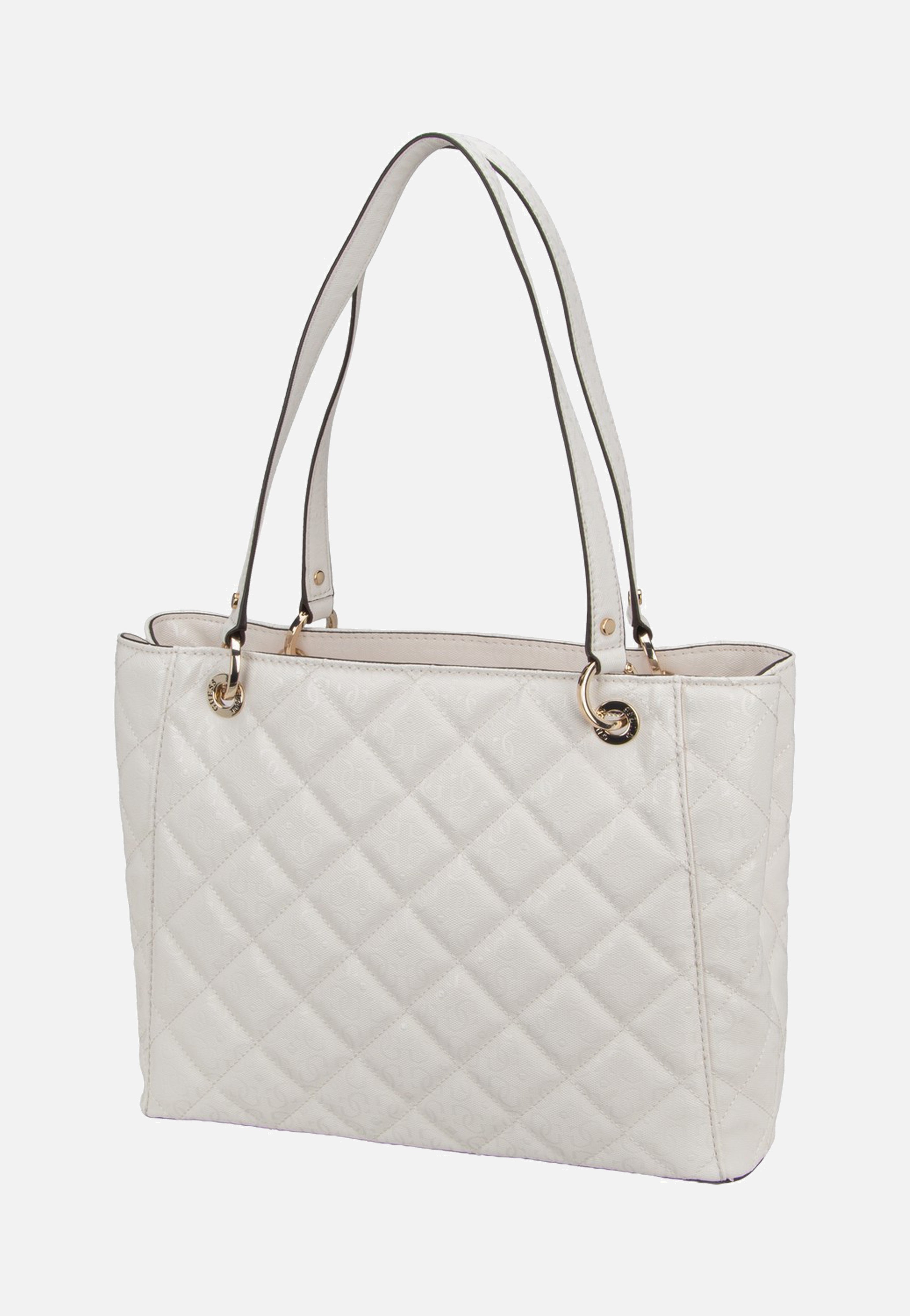 Guess Libby Noel Tote 12250 Off White Tote Bag