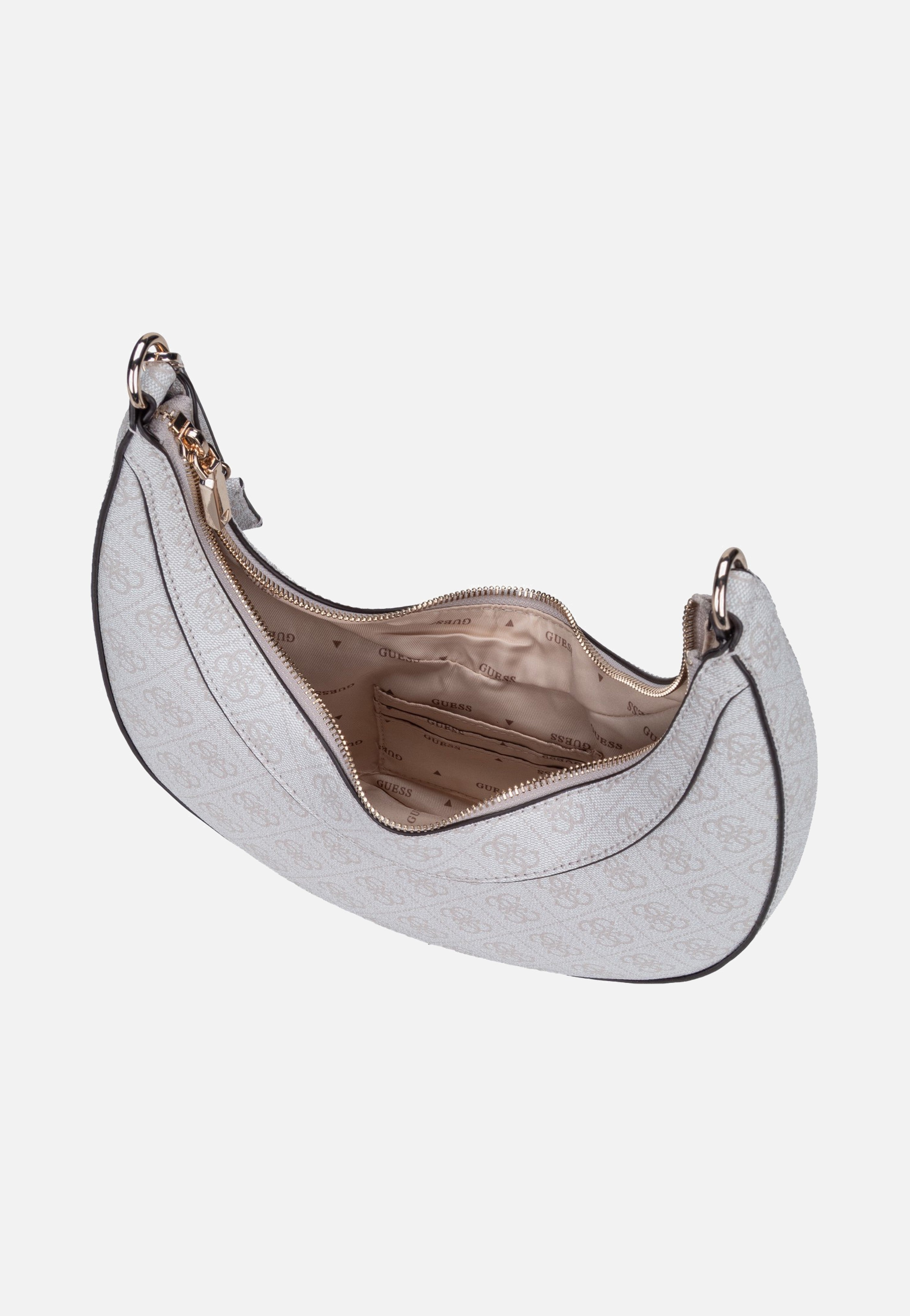 Guess Lindsey 49010 Bone Logo Hobo Bag