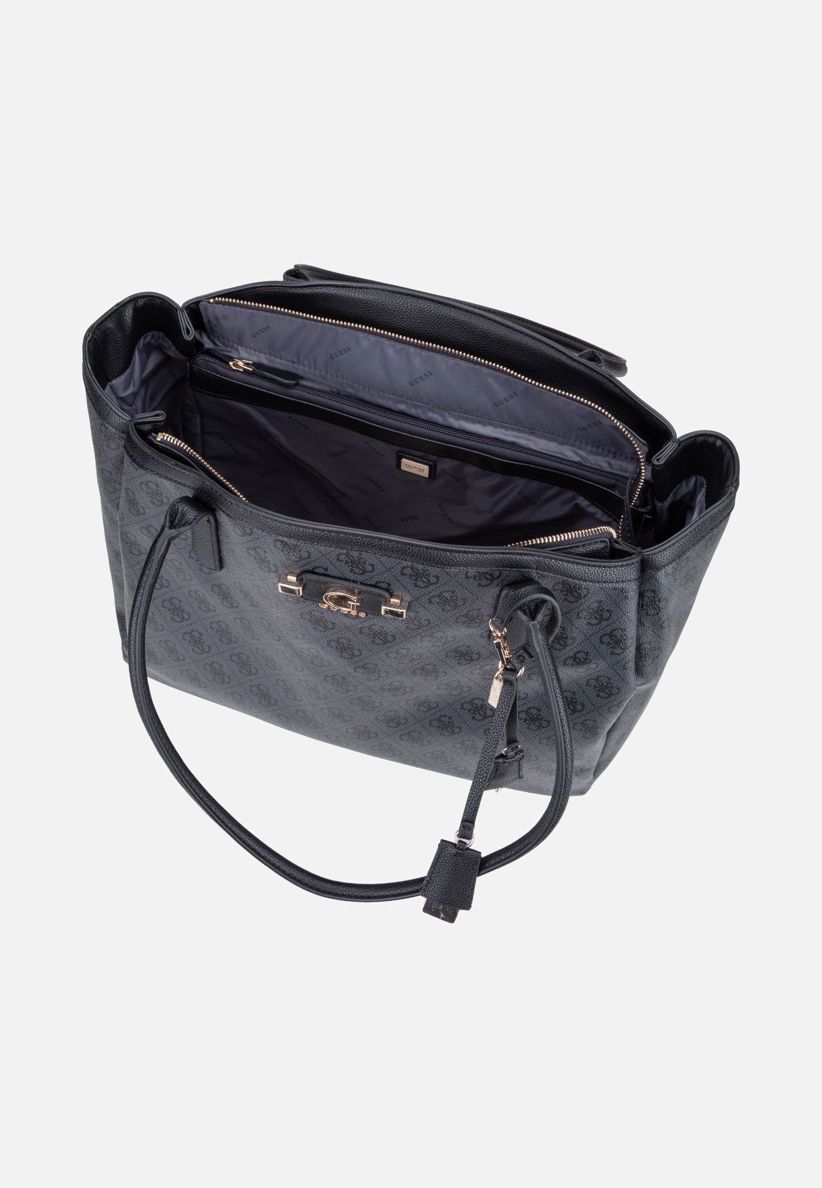 Guess Lindsey 49024 Coal Logo Shopper