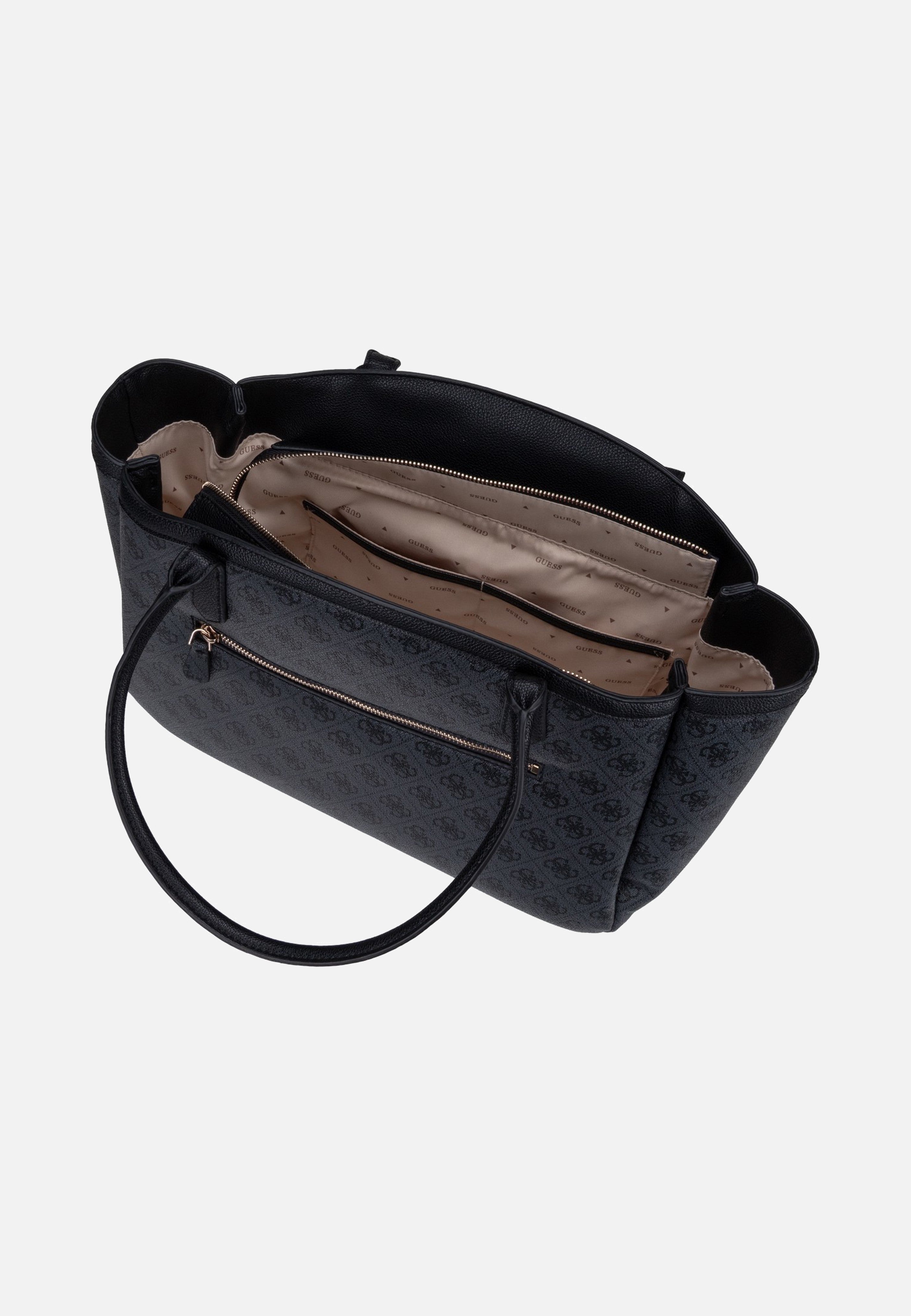 Guess Lindsey 49230 Coal Logo Shopper