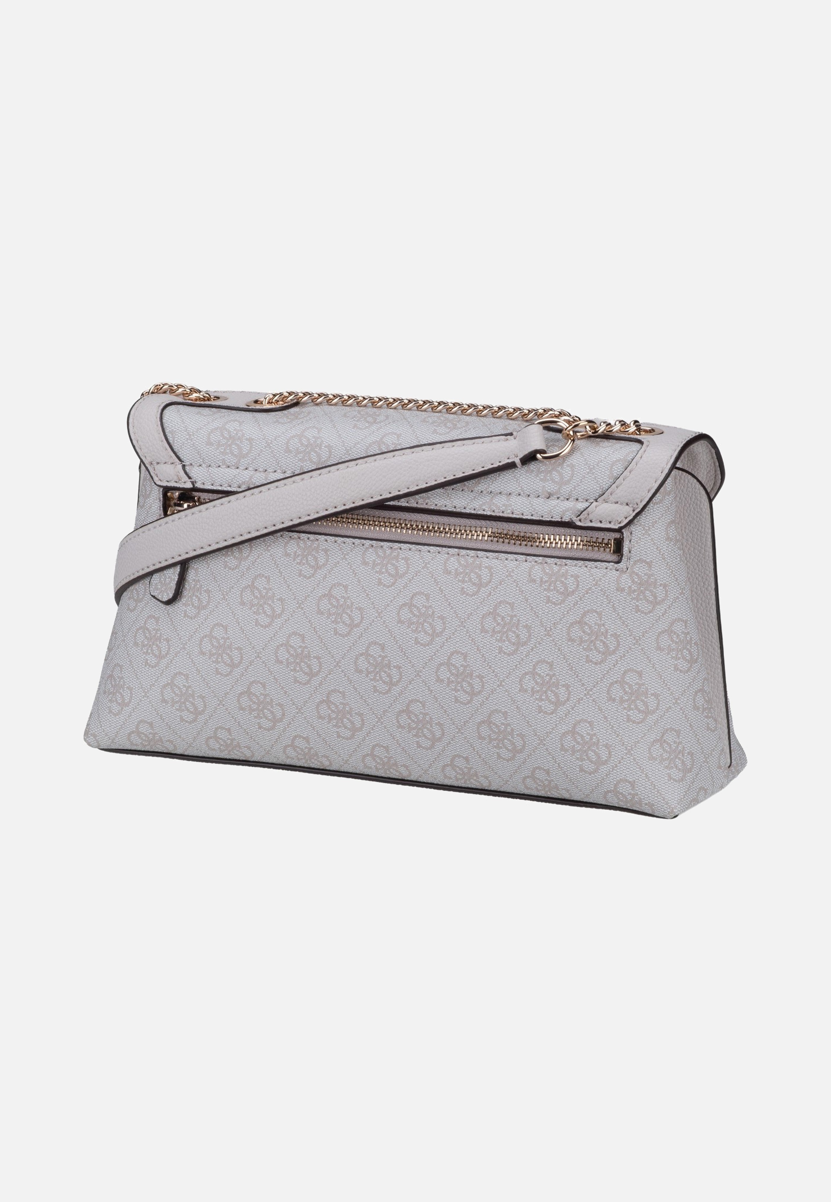 Guess Lindsey Convertible Flap 49210 Bone Logo Crossbody Bag