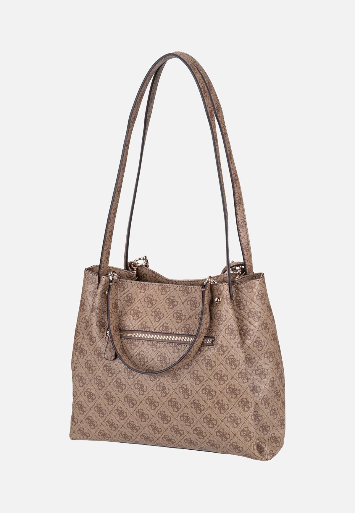 Guess Lorella Logo Girlfriend 84230 Latte Logo Sac fourre-tout