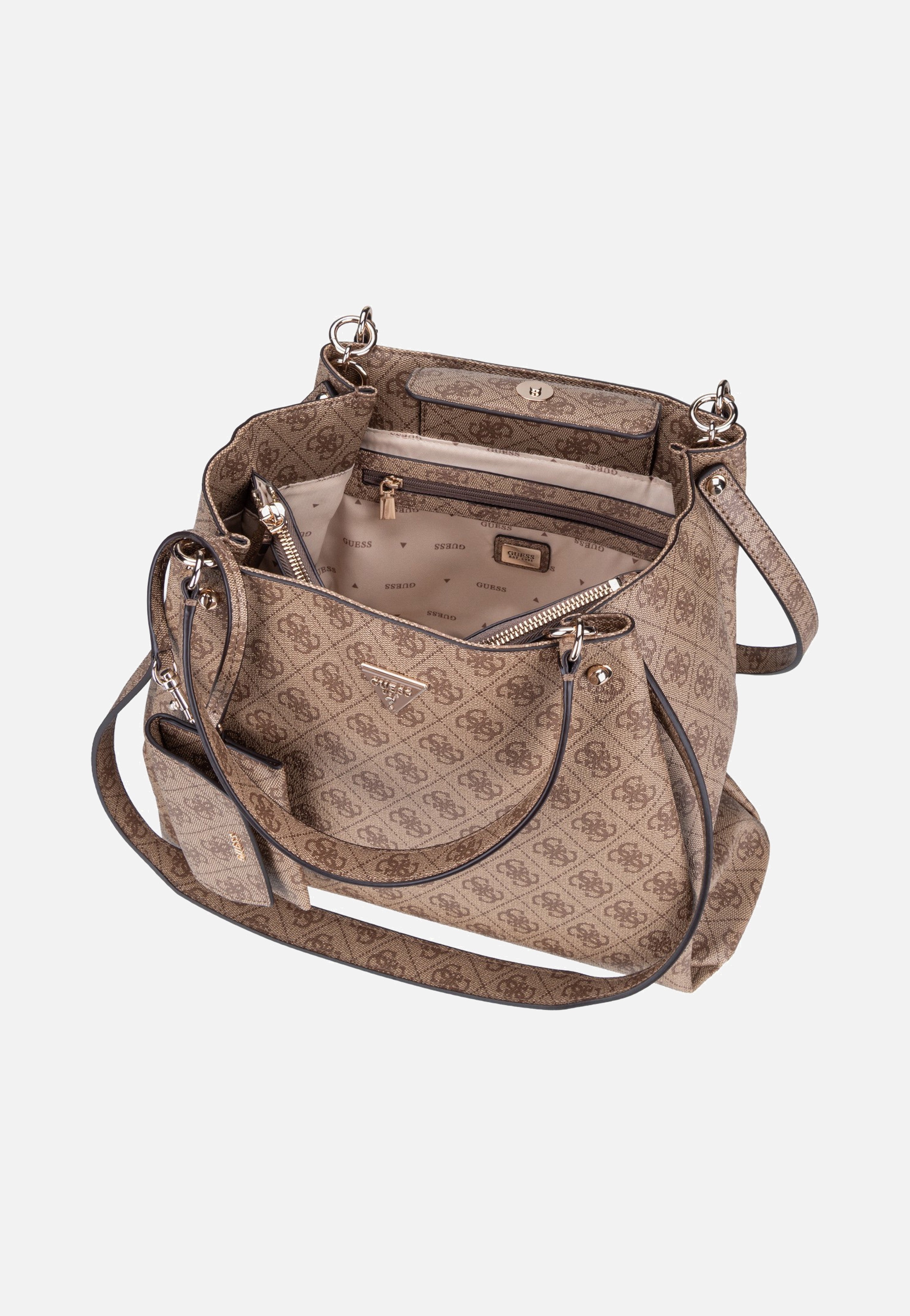 Guess Lorella Logo Girlfriend 84230 Latte Logo Sac fourre-tout