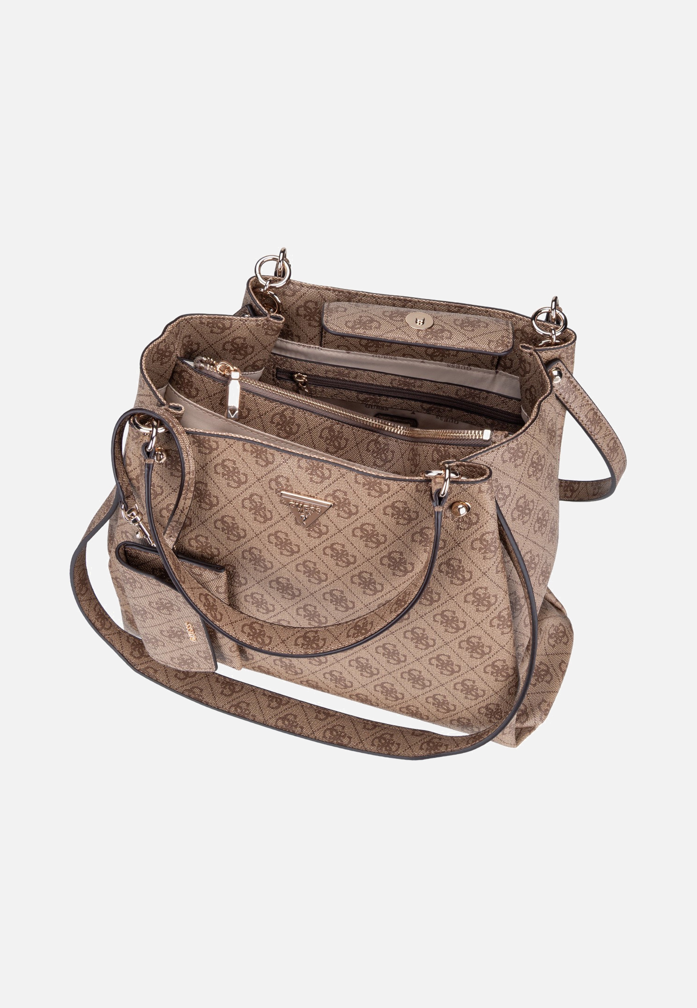 Guess Lorella Logo Girlfriend 84230 Latte Logo Sac fourre-tout