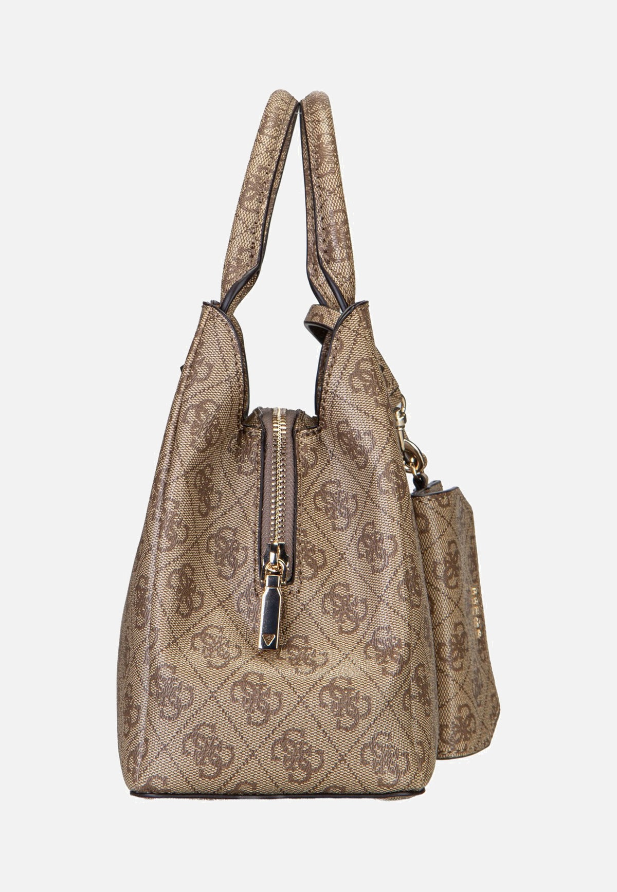 Guess Lorella Logo Small Girlfriend 84220 Latte Logo Bolsa con asa