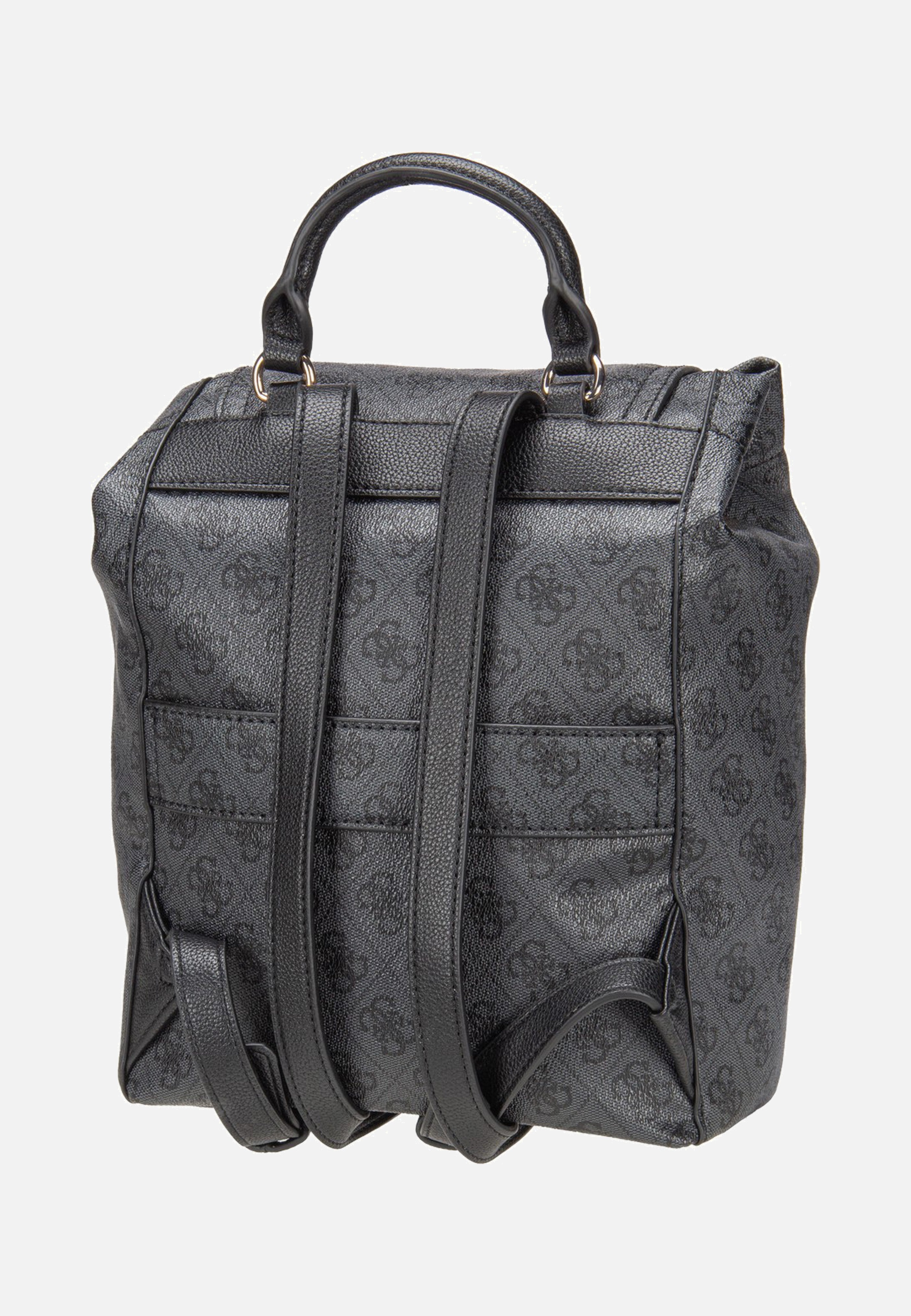Guess Manhattan II Flap Coal Logo Backpack