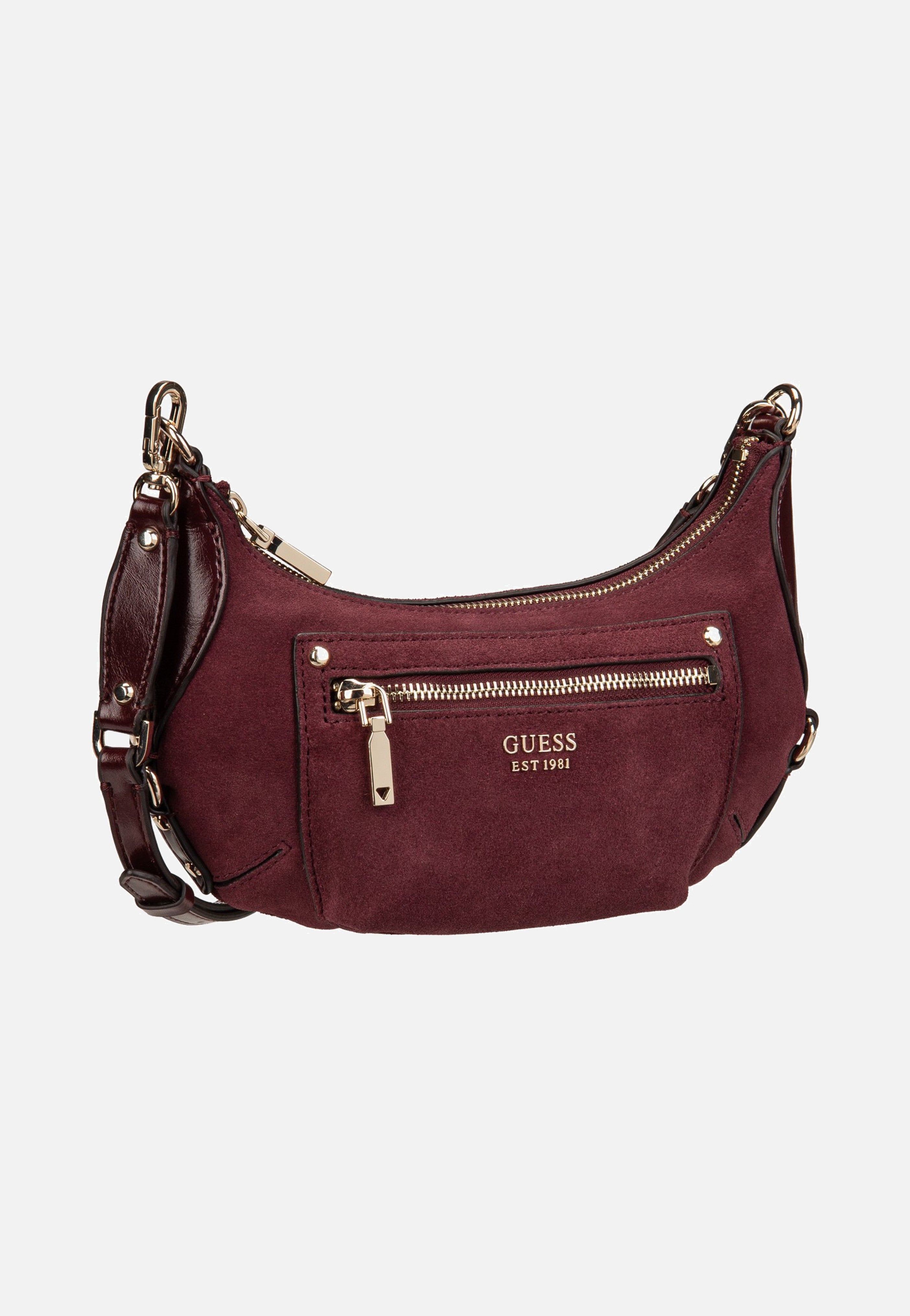 Guess Marsha Mini Crossbody Burgundy Crossbody Bag