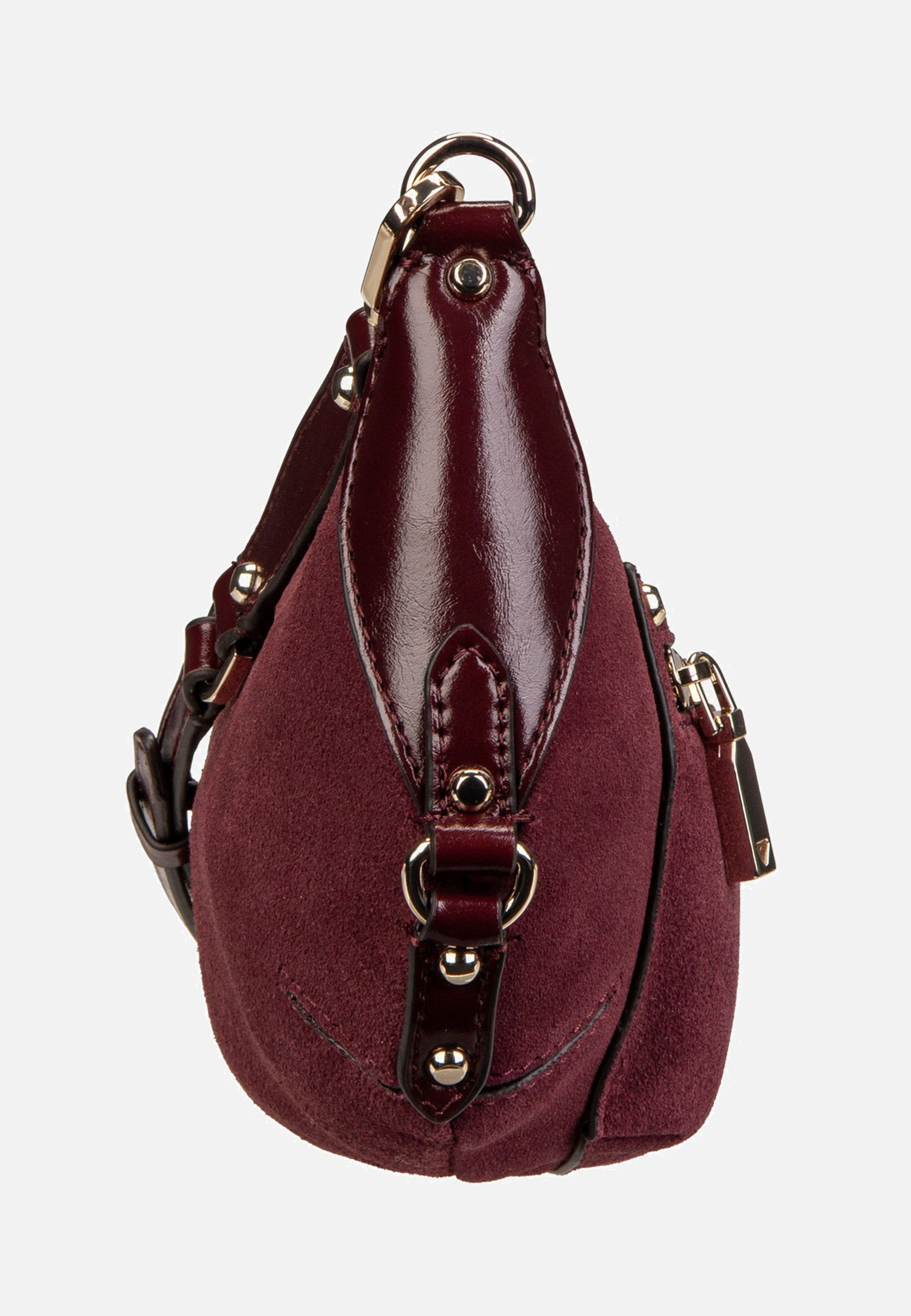 Guess Marsha Mini Crossbody Burgundy Crossbody Bag