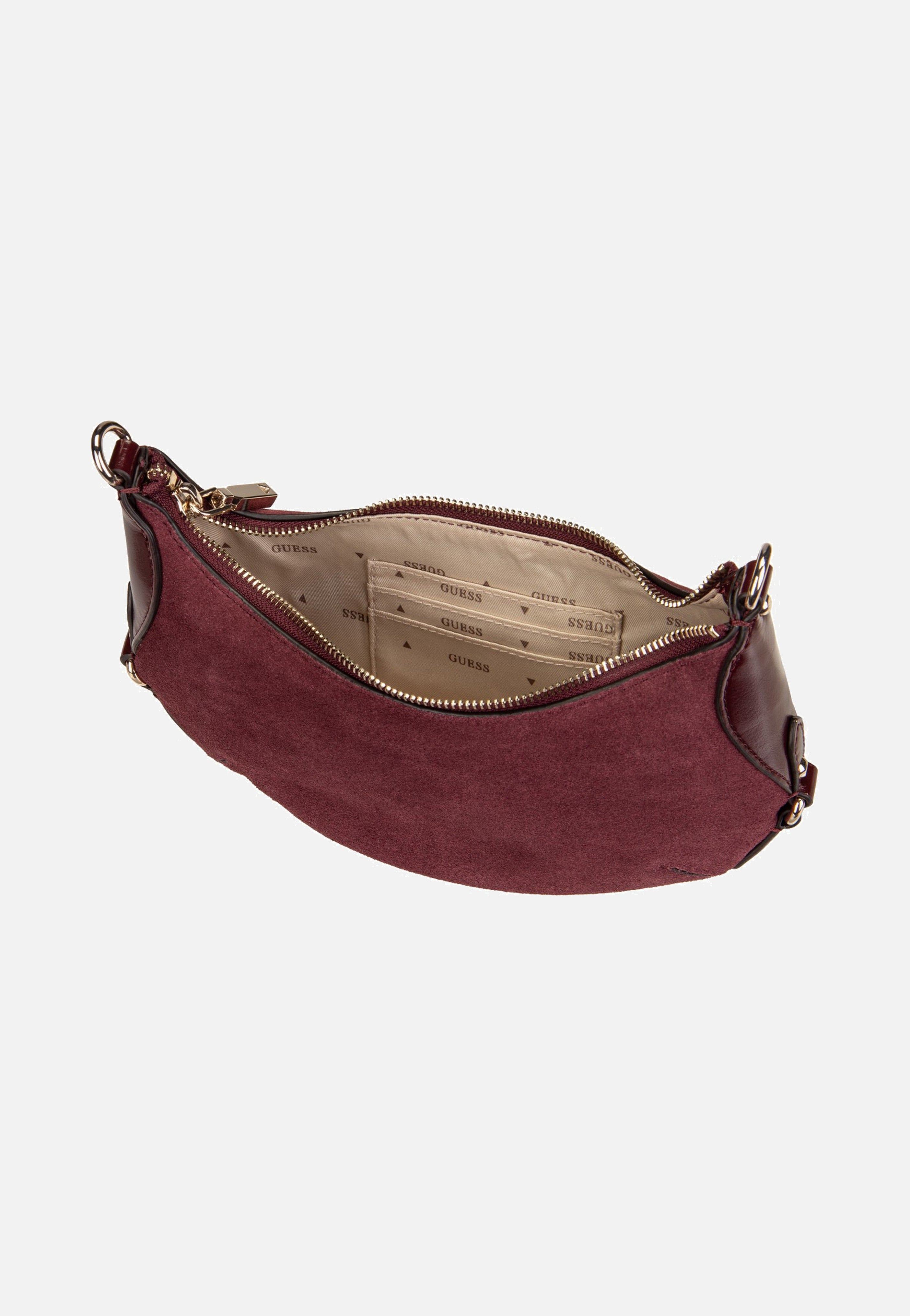 Guess Marsha Mini Crossbody Burgundy Crossbody Bag