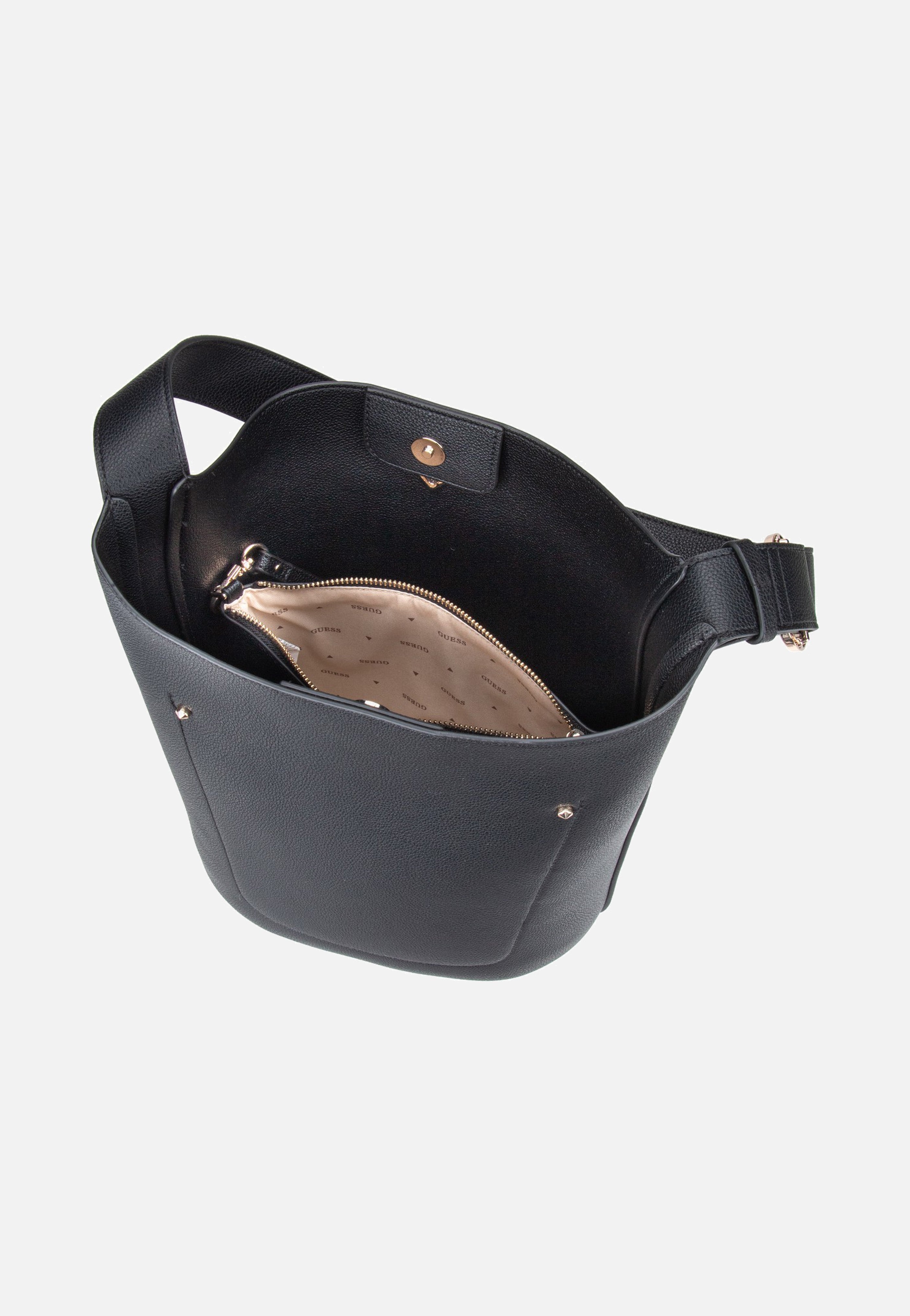 Guess Meridian II Bucket Black Bucket Bag