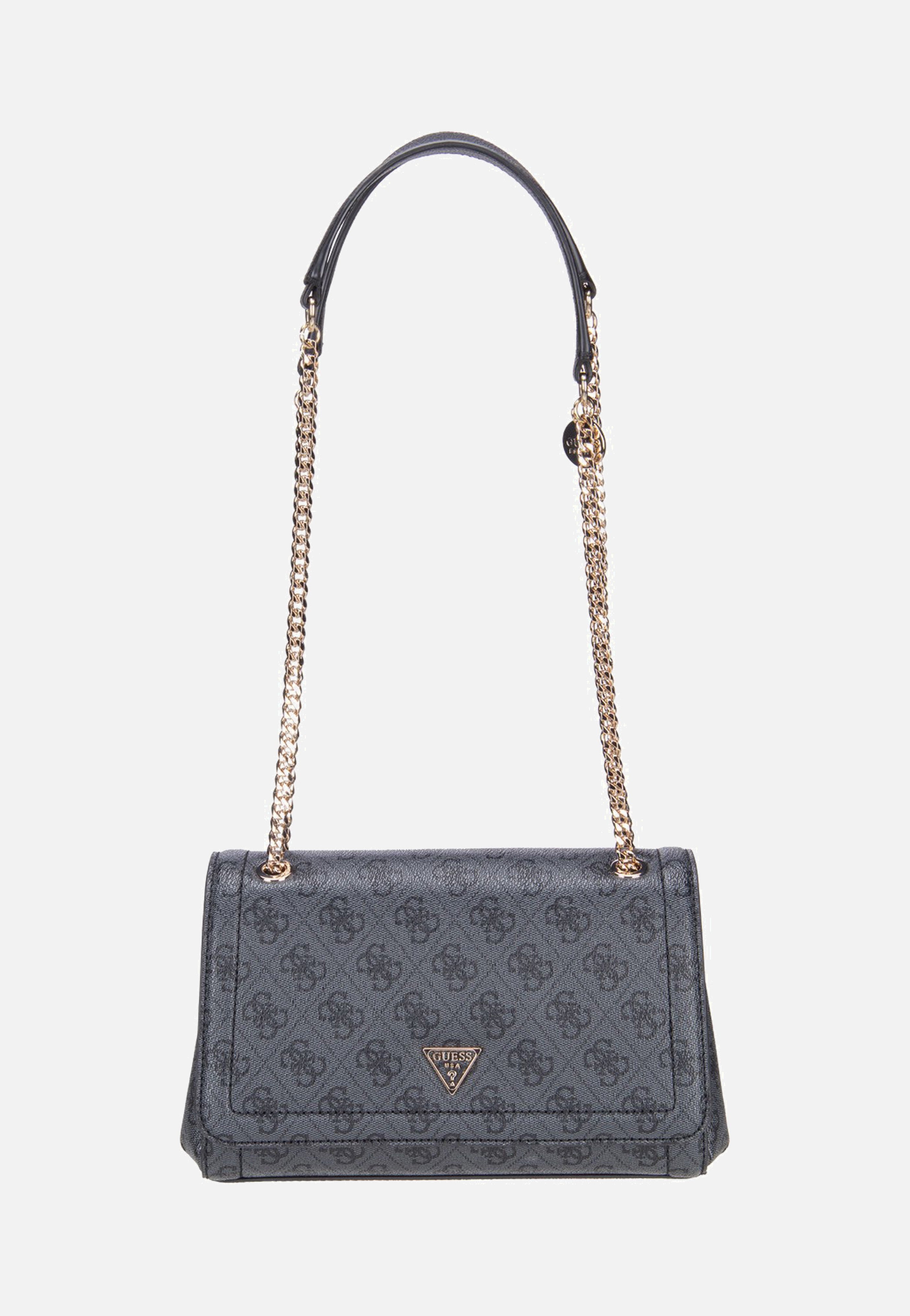 Guess Noelle II Conv XBody Flap 72210 Coal Logo Shoulder Bag
