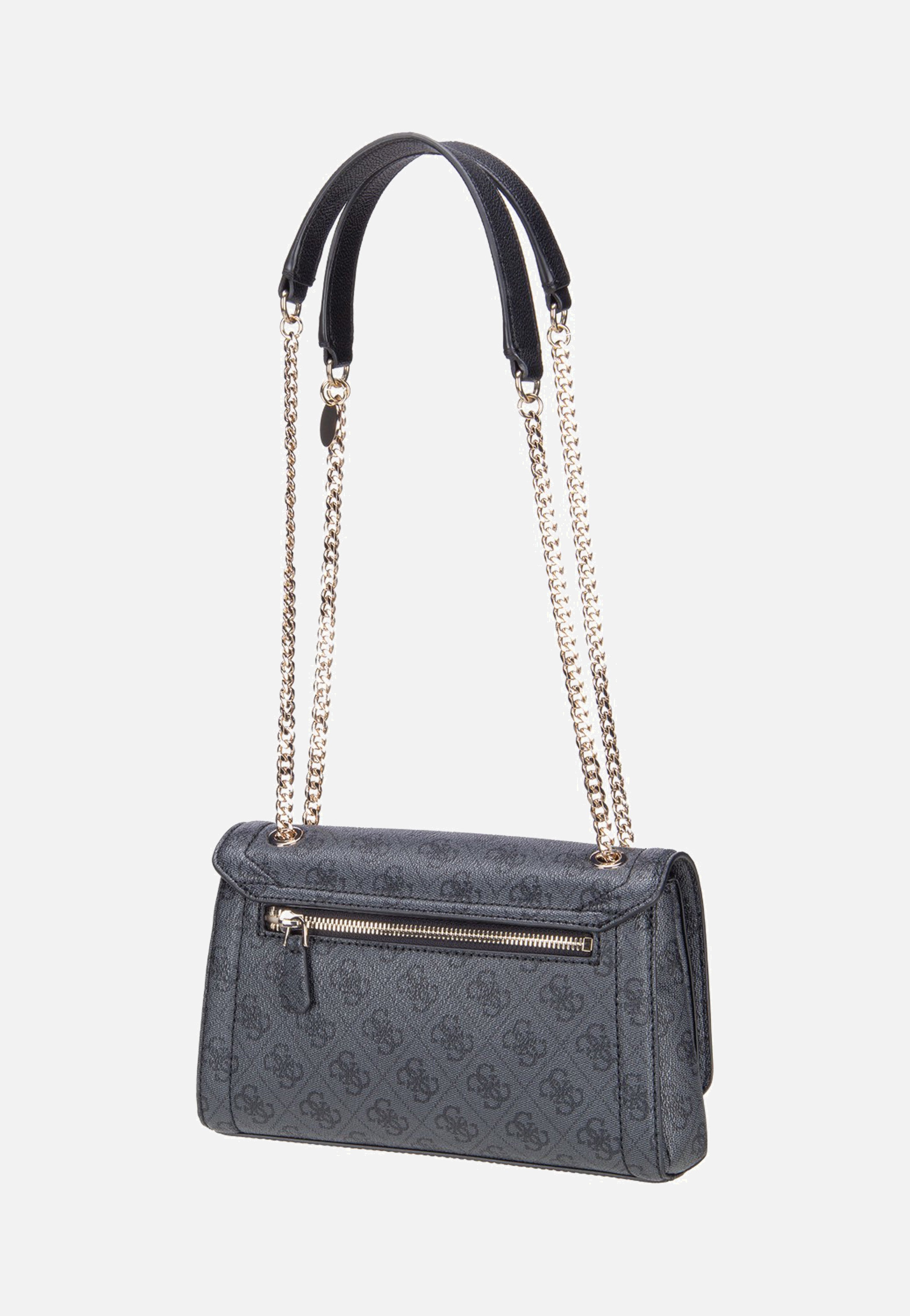 Guess Noelle II Conv XBody Flap 72210 Coal Logo Shoulder Bag
